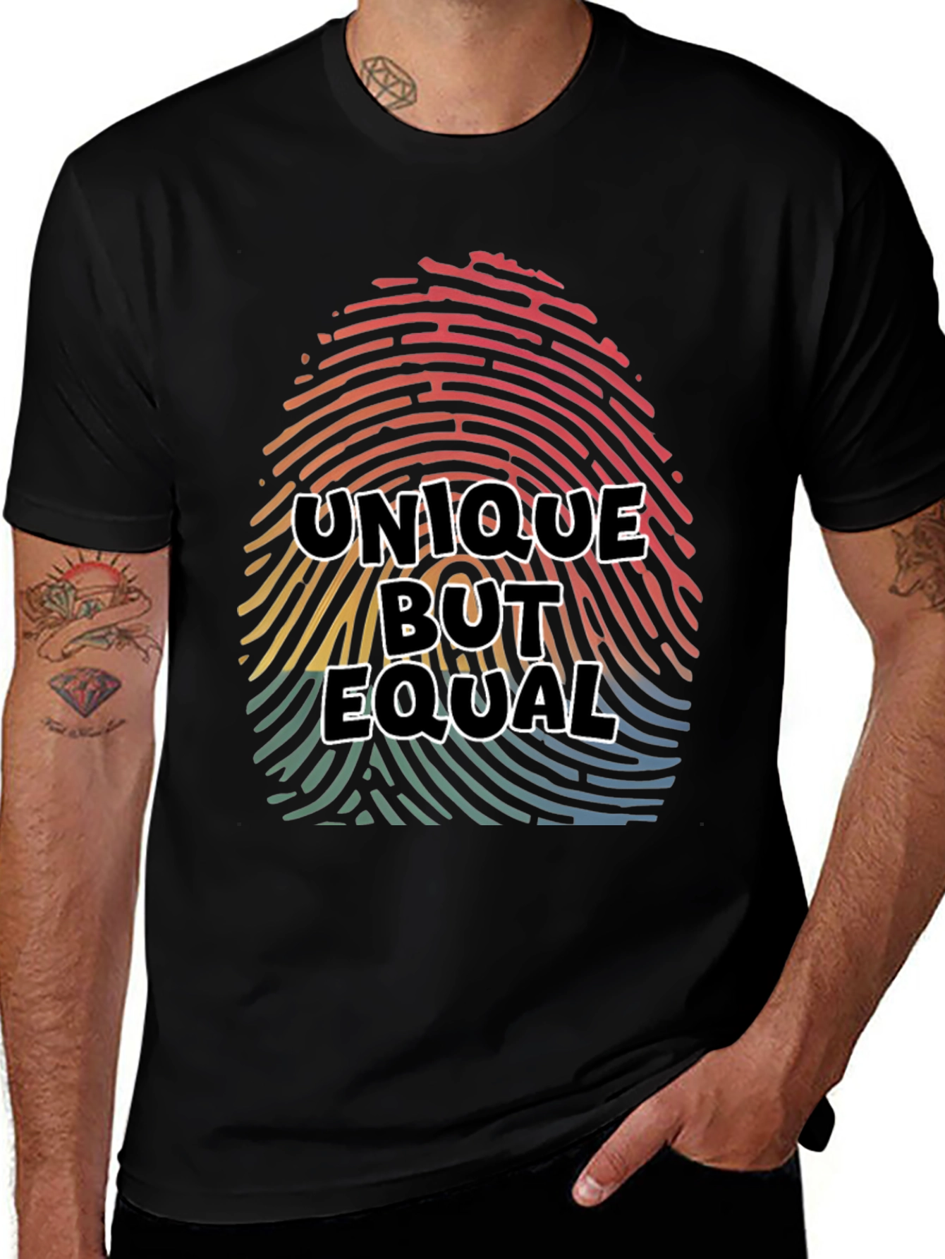 Variant 6 of Unique But Equal Graphic T-Shirt