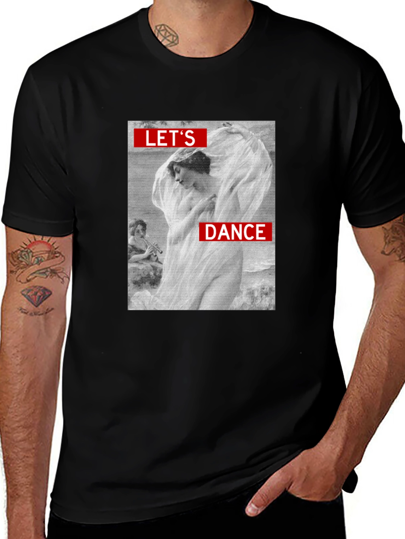 Variant 6 of Let's Dance Graphic Tee - Classic Art Print