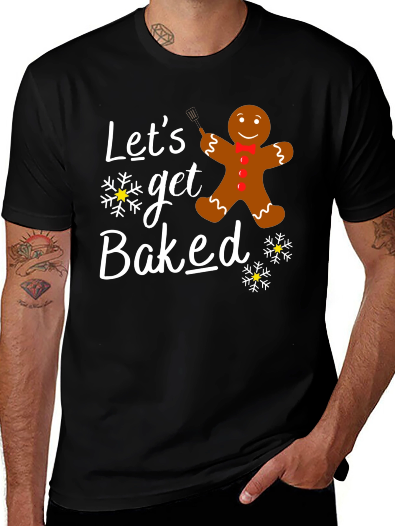 Variant 2 of Let's Get Baked Gingerbread T-Shirt