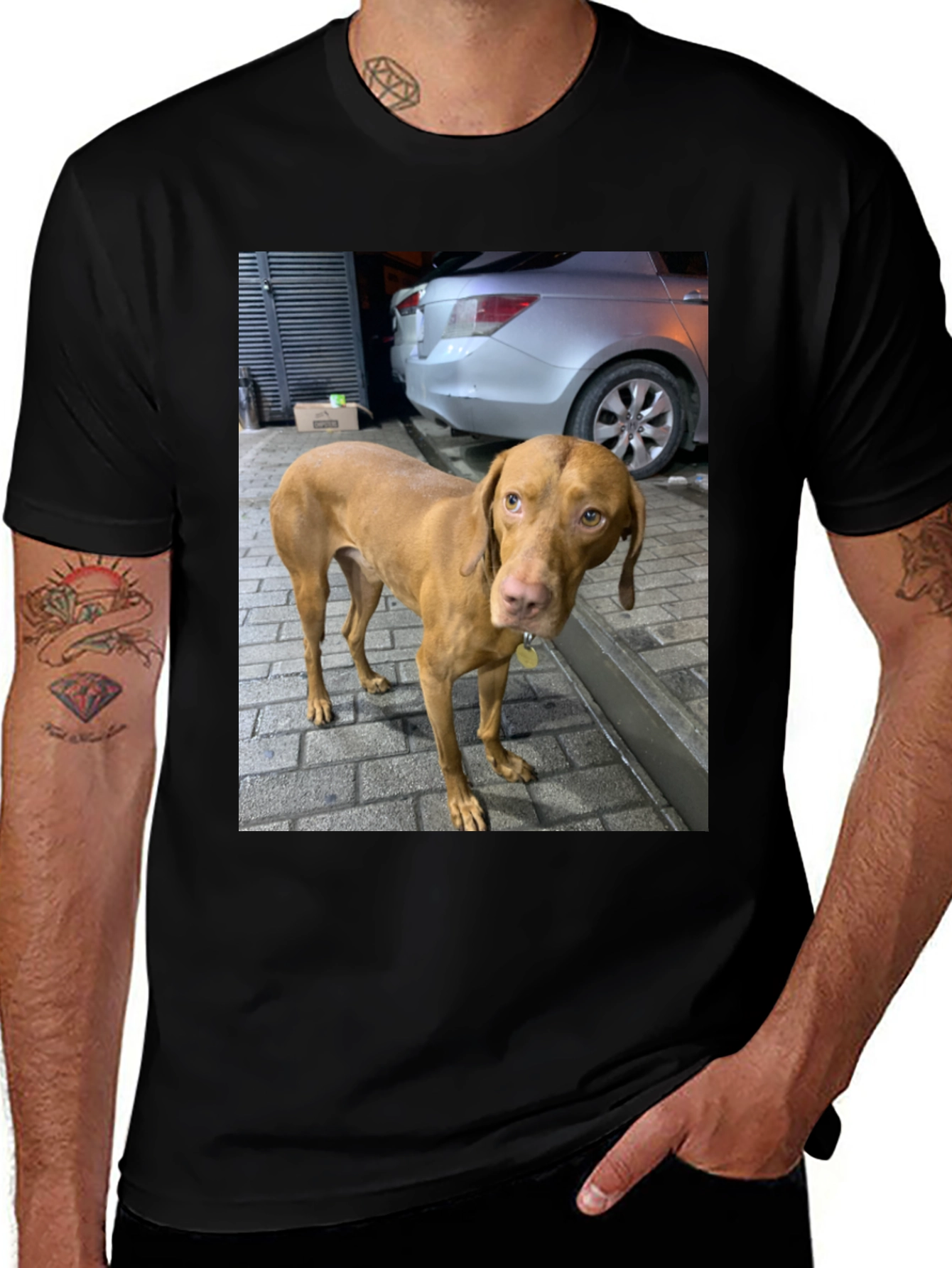 Variant 4 of Dog Photo T-Shirt - Custom Printed Graphic Tee
