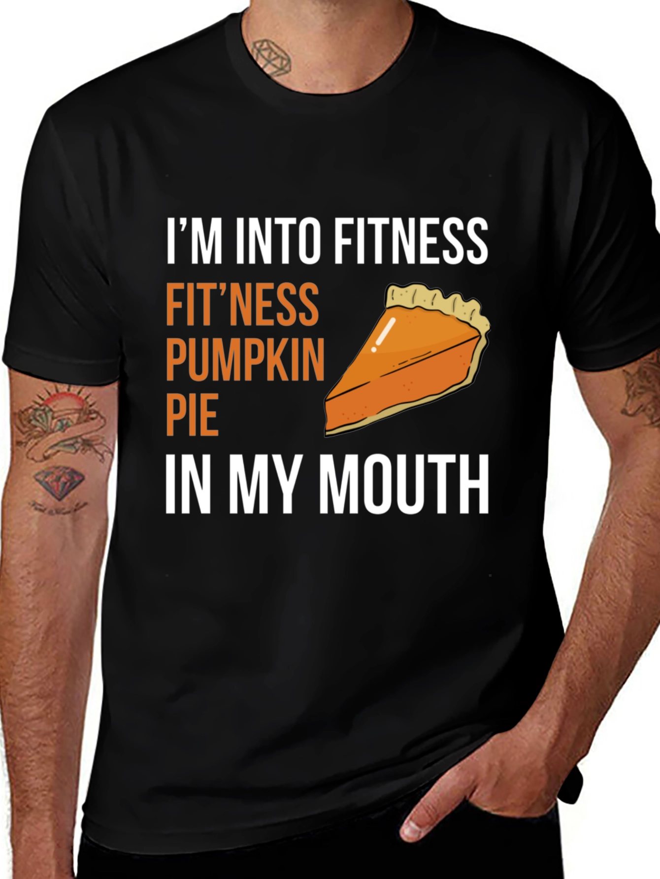 Variant 6 of Funny Fitness Pumpkin Pie T-Shirt