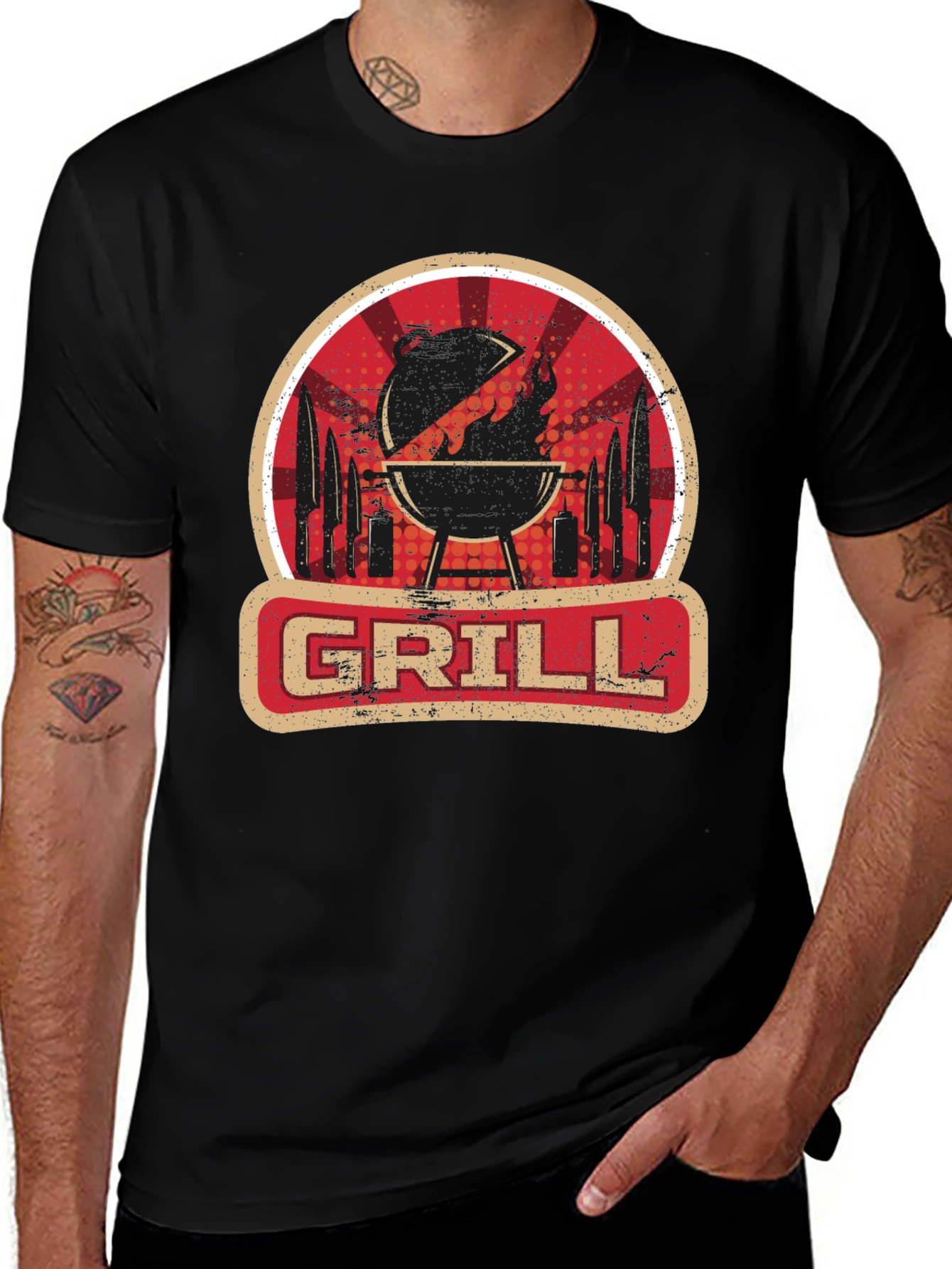 Variant 21 of Grill Master T-Shirt - BBQ Design