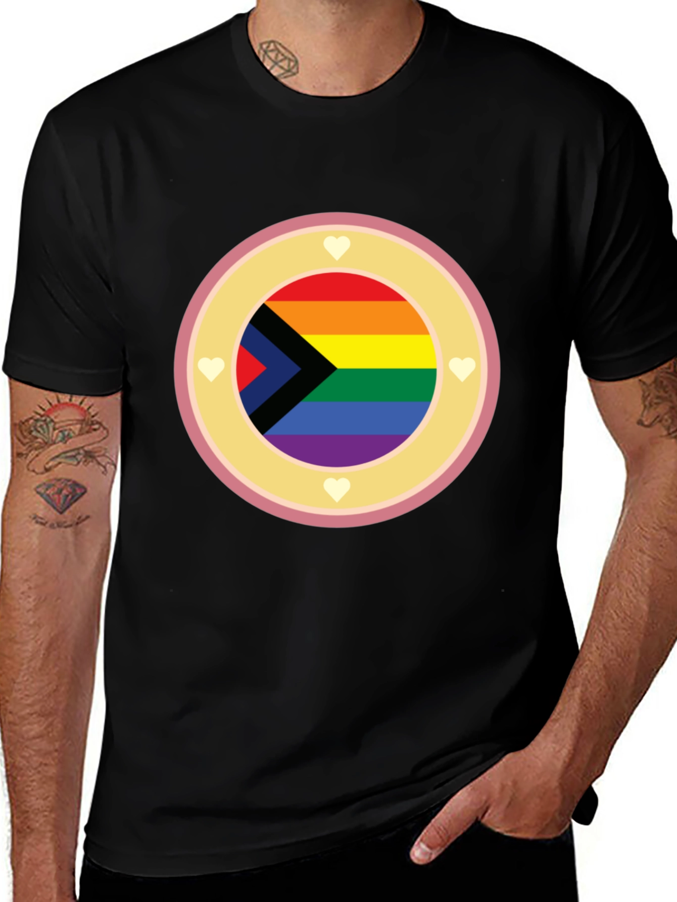 Pride Progress Flag Graphic Tee