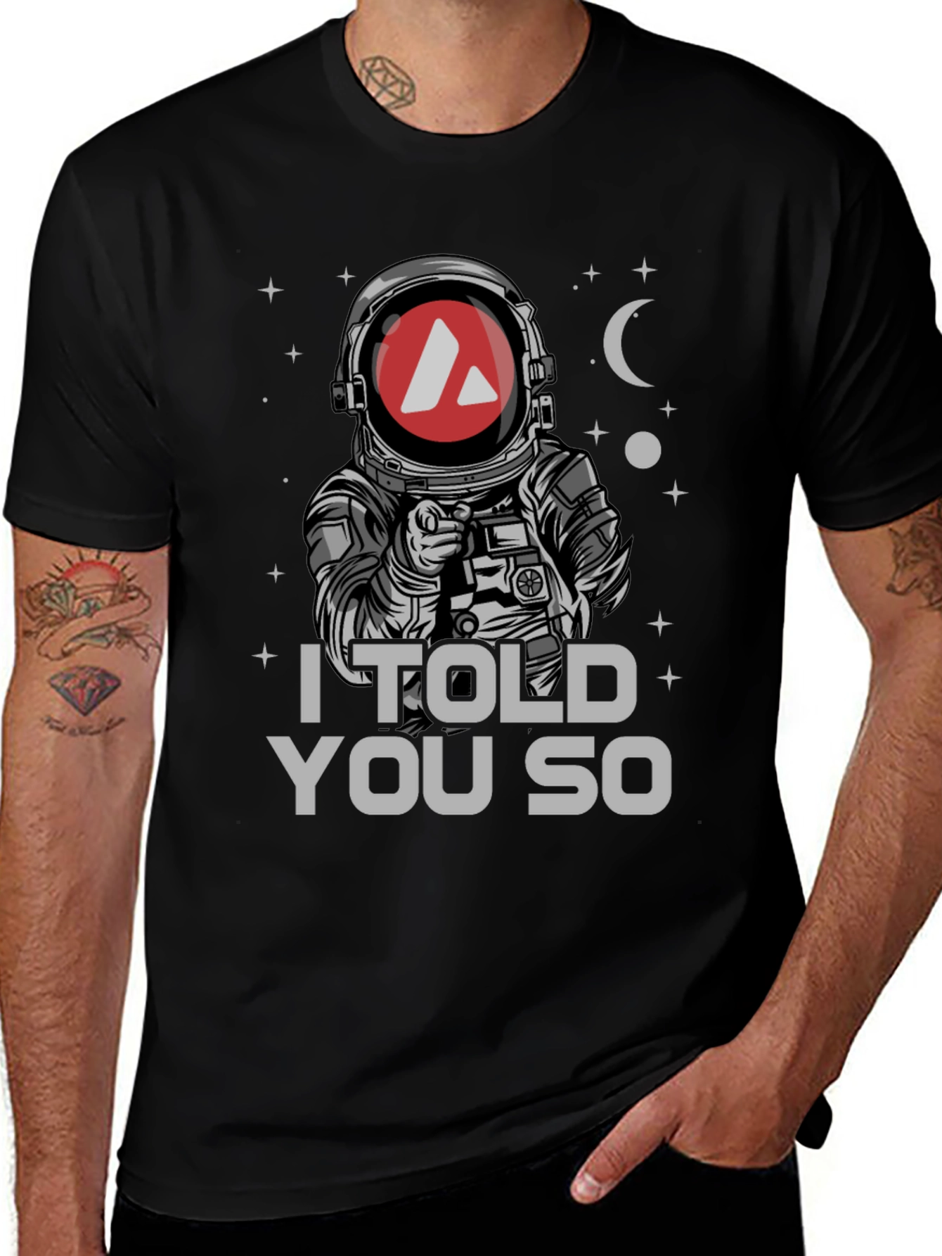 Avalanche Crypto Astronaut T-Shirt - I Told You So