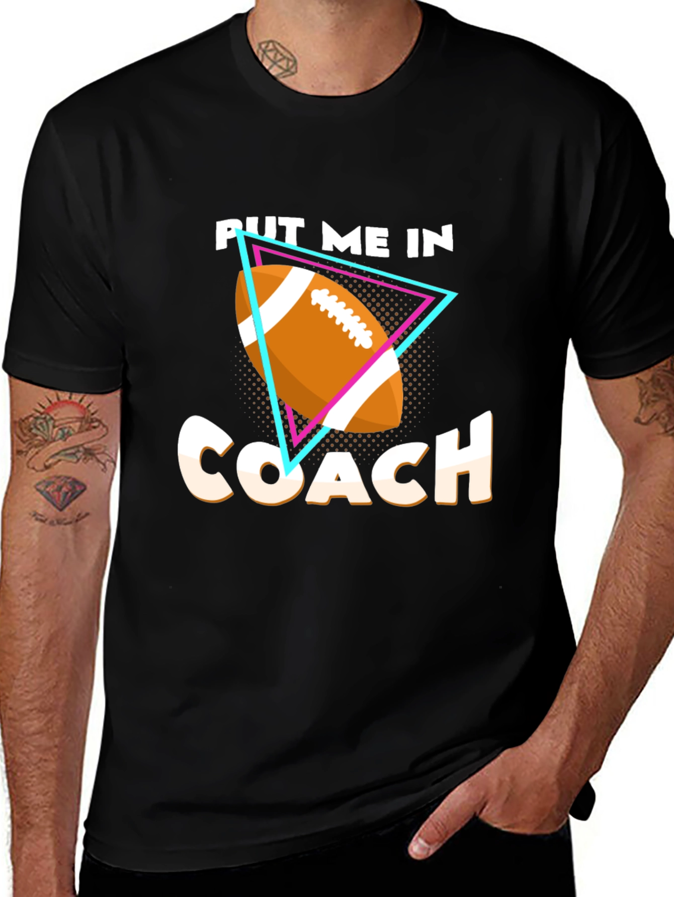 Put Me In Coach T-Shirt - Football Graphic Tee