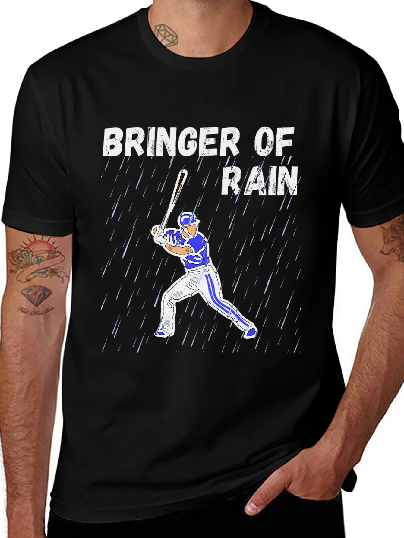 Variant 20 of Bringer of Rain Baseball Graphic T-Shirt