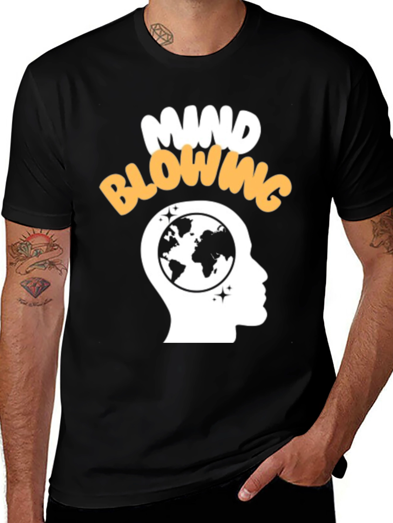 Variant 8 of Mind Blowing Graphic Tee - Black