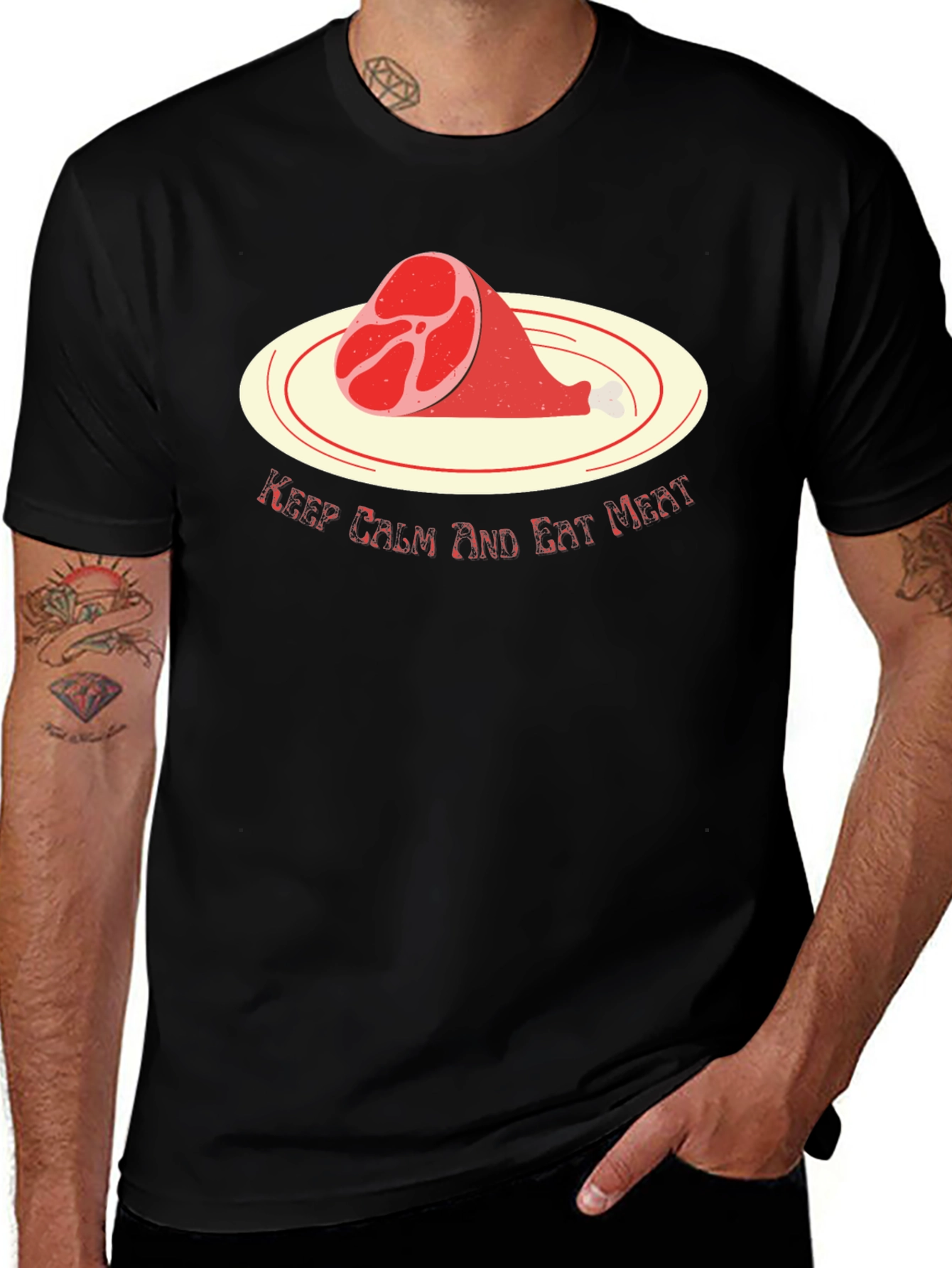 Variant 8 of Keep Calm and Eat Meat T-Shirt