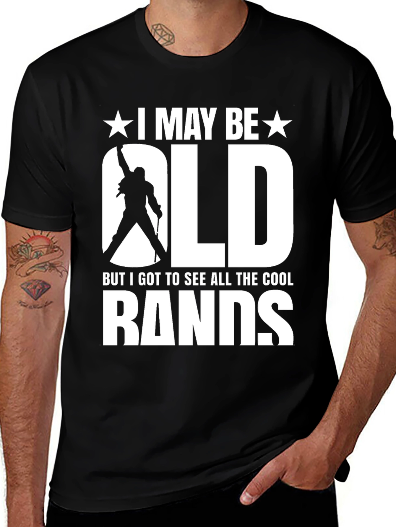 Variant 13 of I May Be Old But Cool Bands T-Shirt