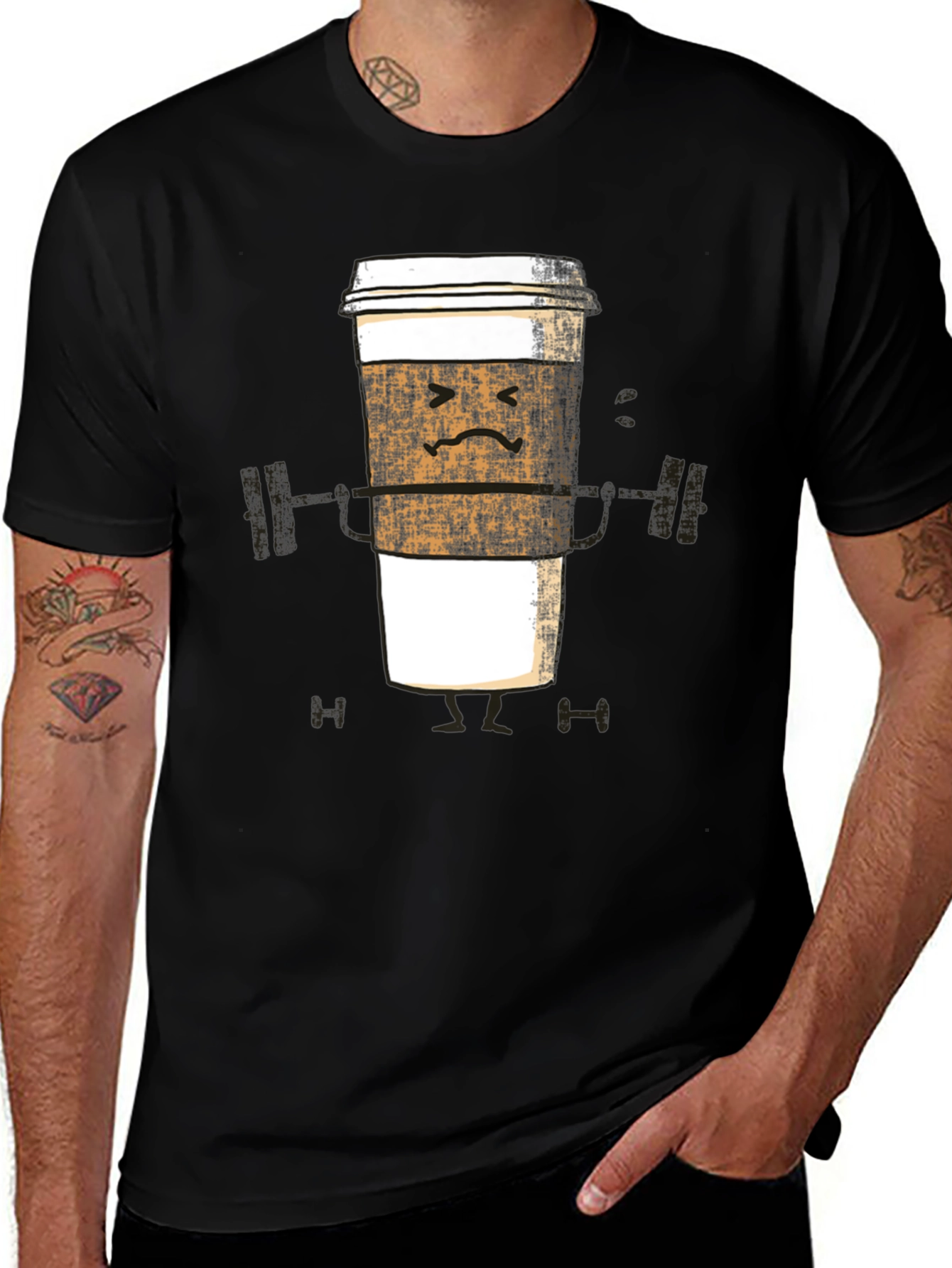 Variant 9 of Funny Coffee Workout T-Shirt