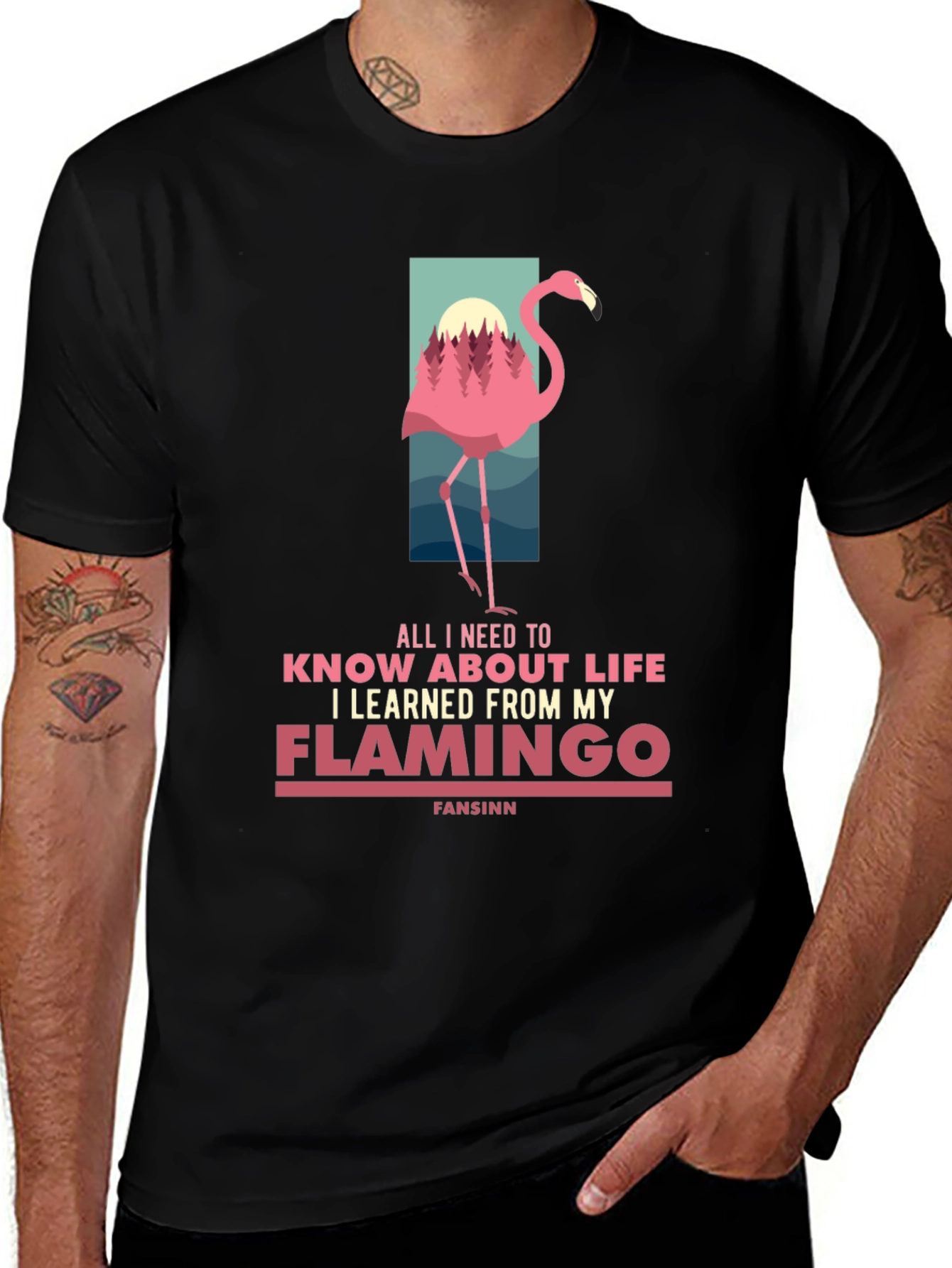 Variant 26 of Flamingo Life T-Shirt - Graphic Tee for Nature Lovers
