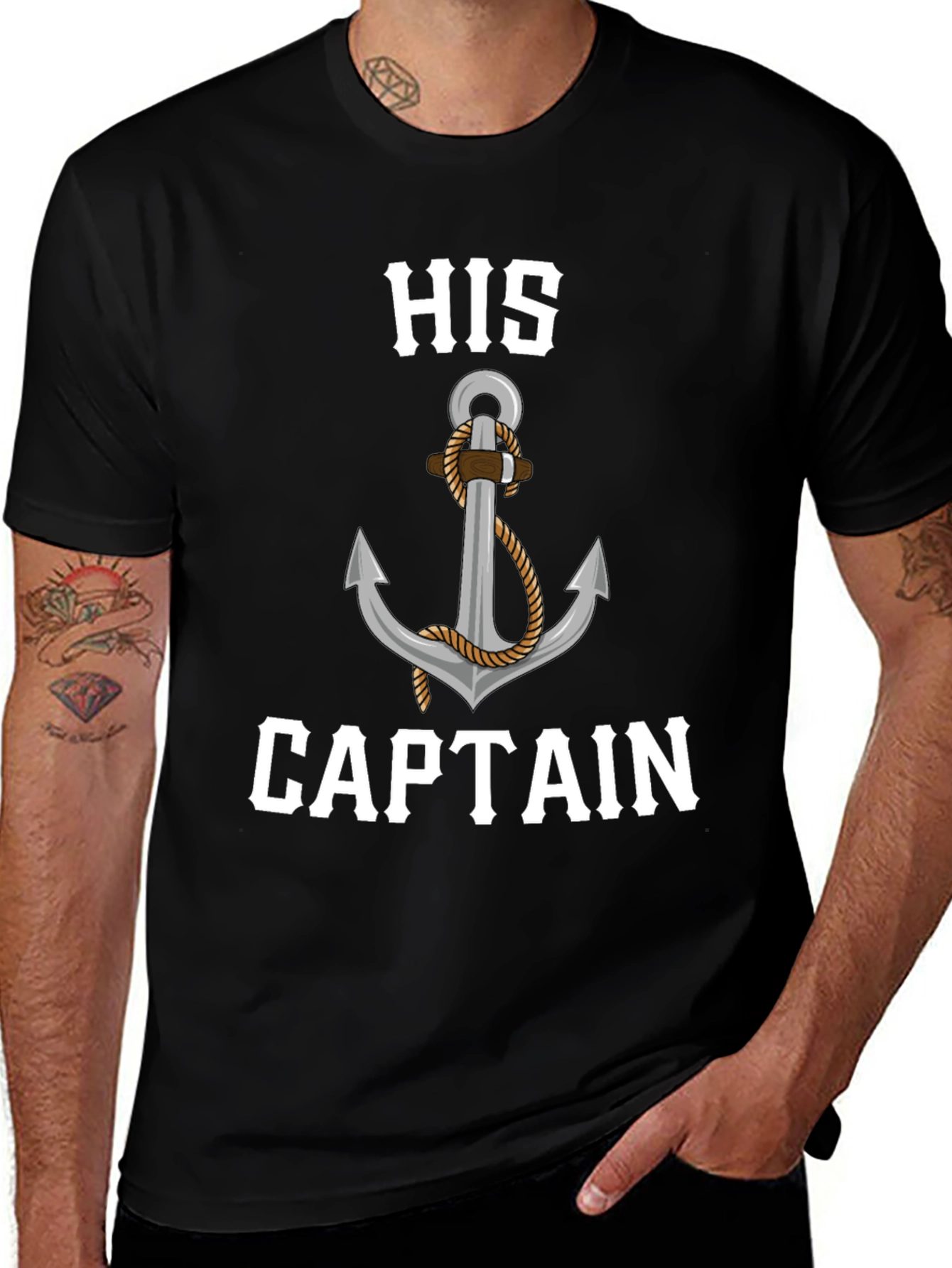 Variant 22 of His Captain Anchor Graphic Novelty T-Shirt
