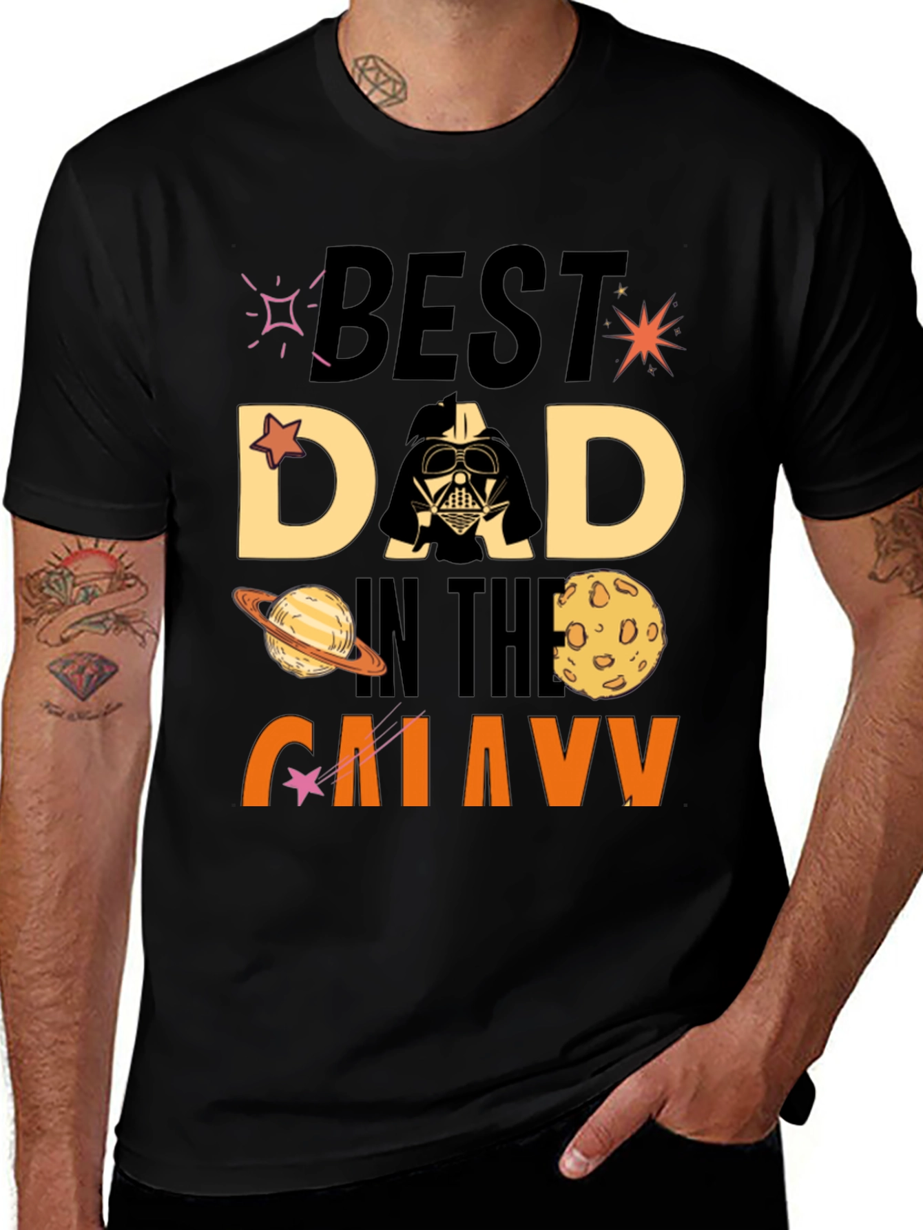 Best Dad in the Galaxy Star Wars T-Shirt