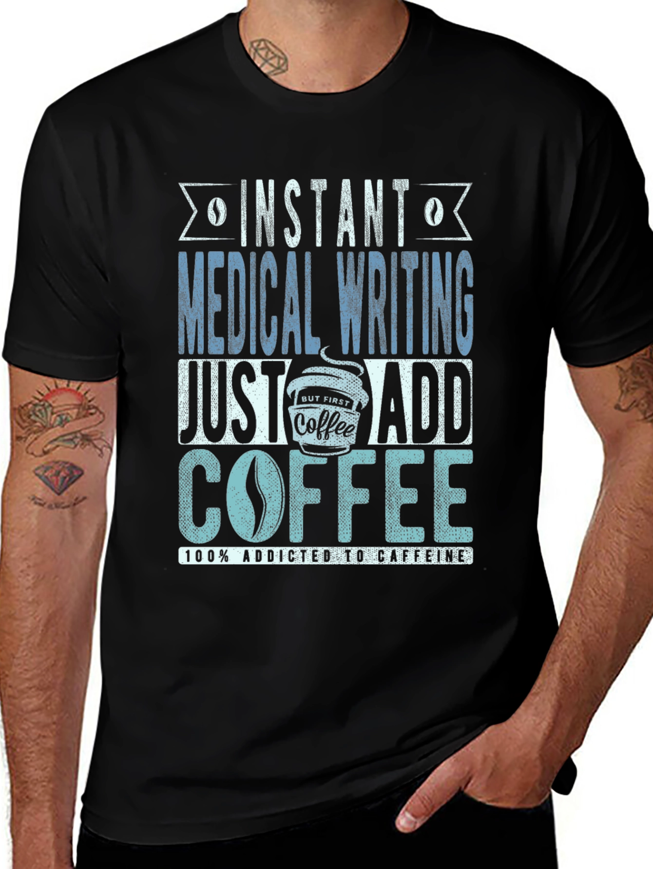 Variant 29 of Medical Writing Coffee T-Shirt