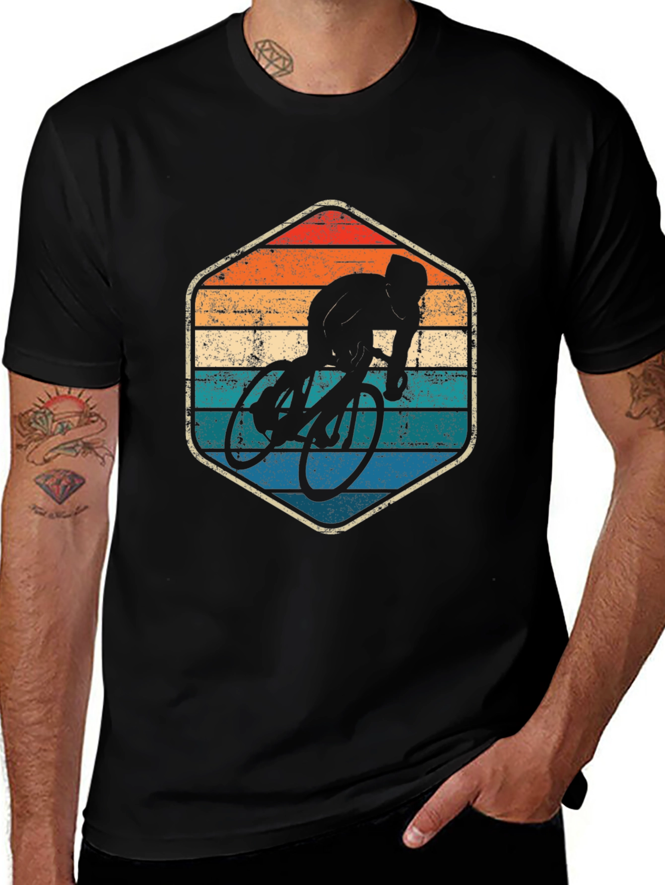Variant 5 of Retro Cycling Graphic T-Shirt