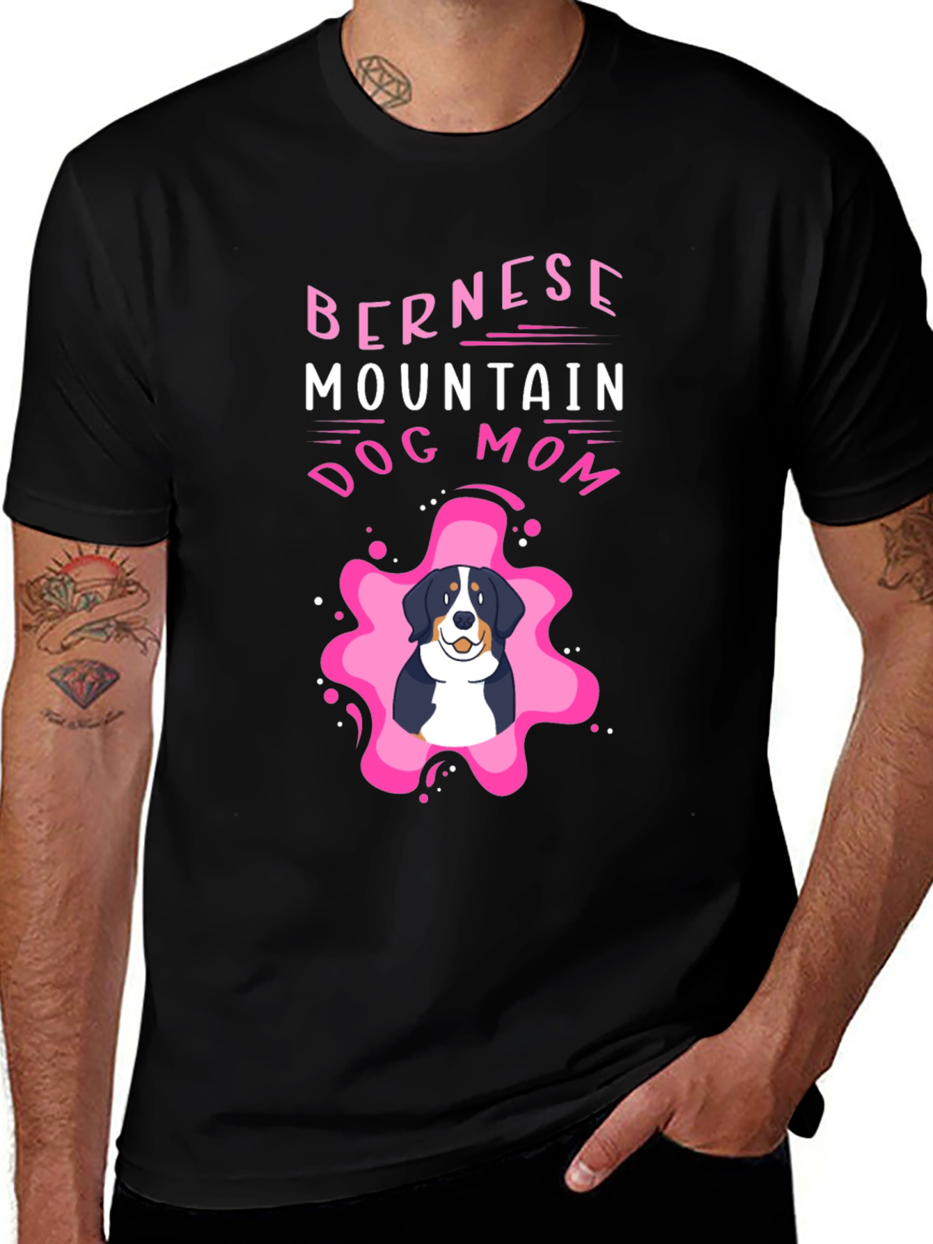 Bernese Mountain Dog Mom Graphic Tee
