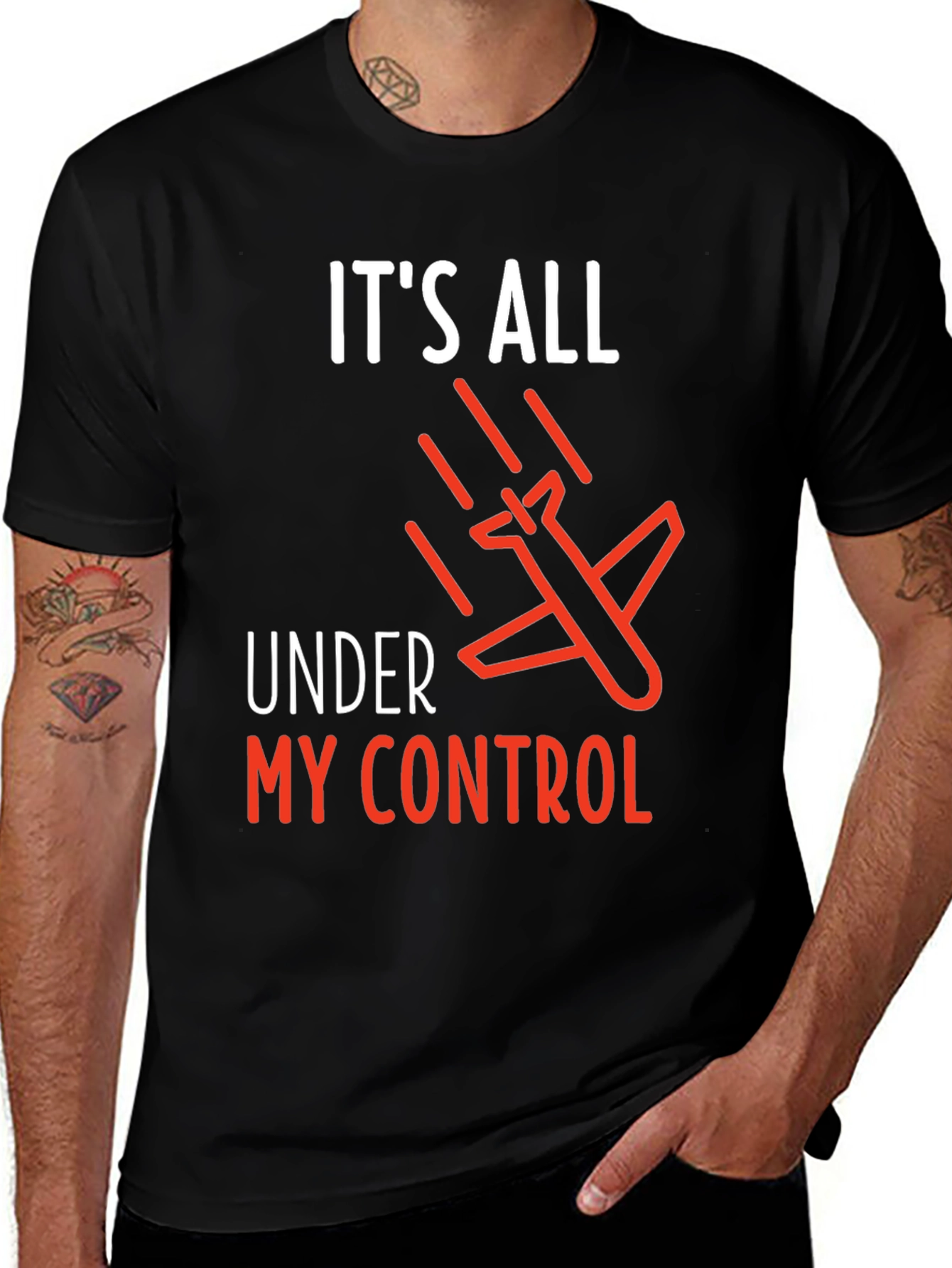 It's All Under My Control T-Shirt - Airplane Design