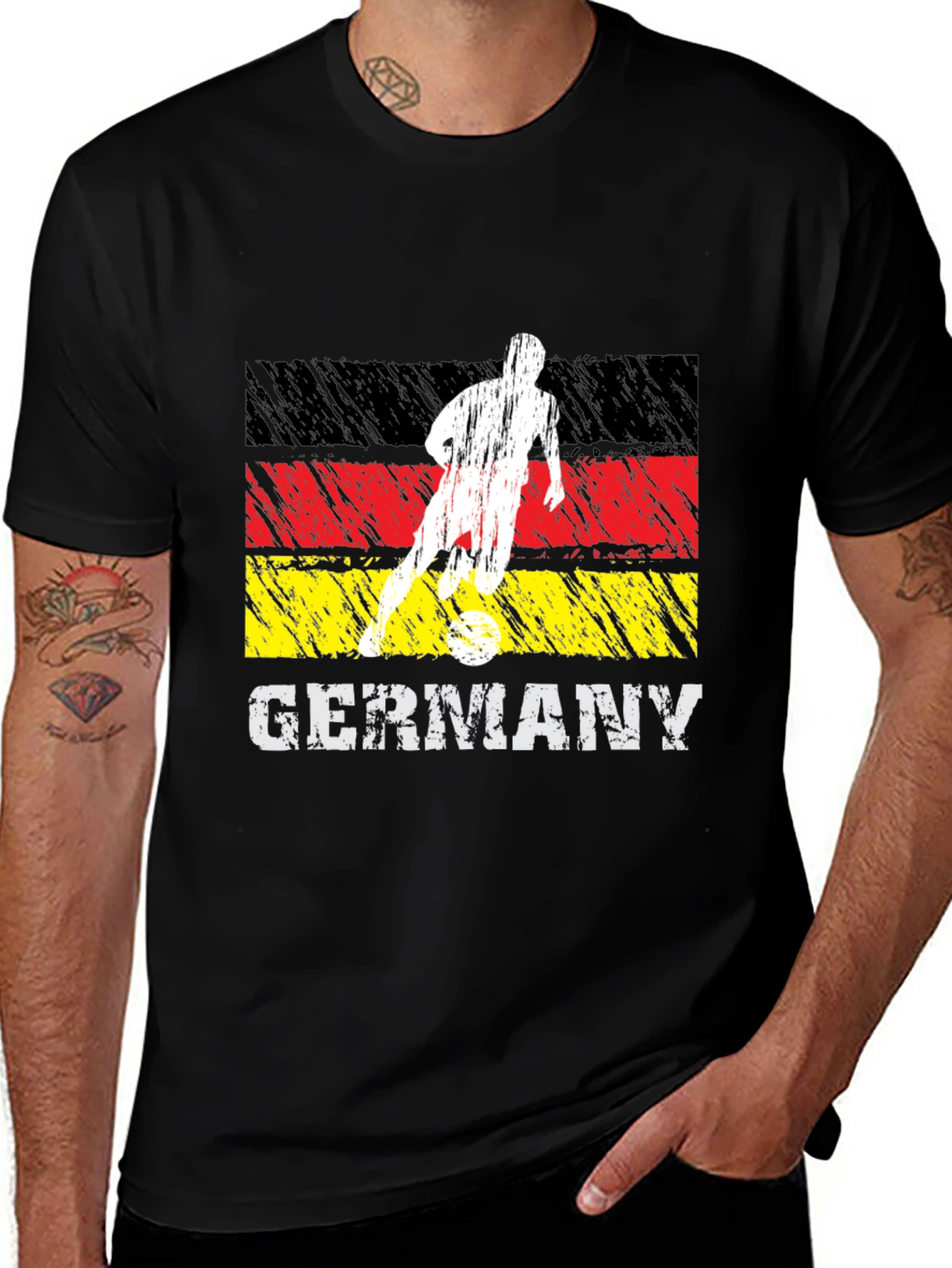 Germany Soccer T-Shirt - Men's Black Tee