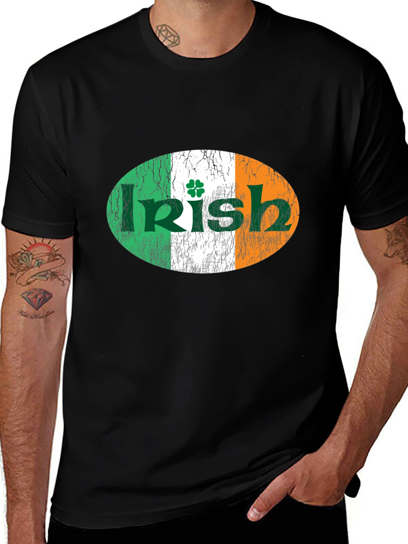 Irish Flag Shamrock T-Shirt