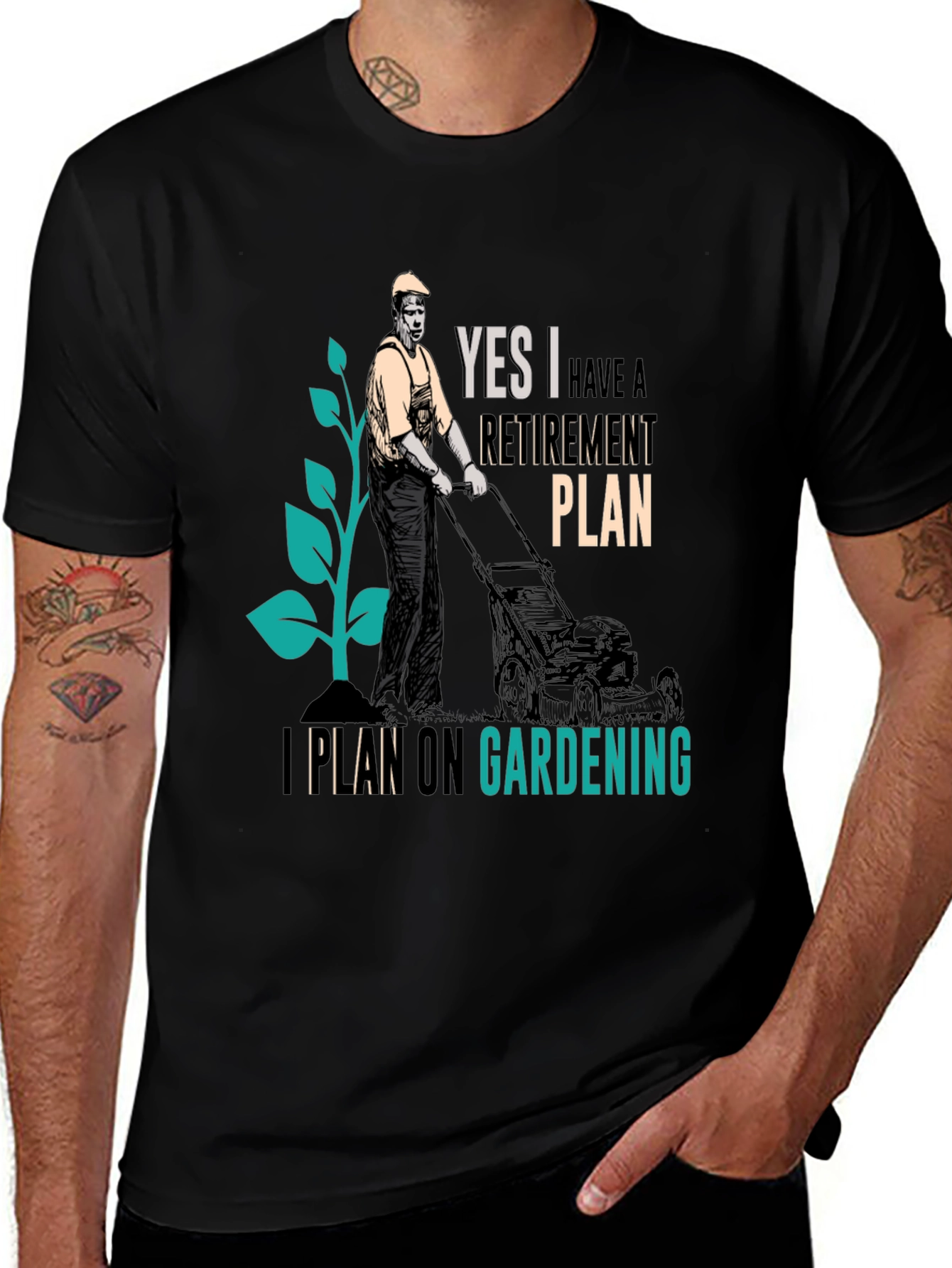 Variant 24 of Retirement Plan Gardening T-Shirt