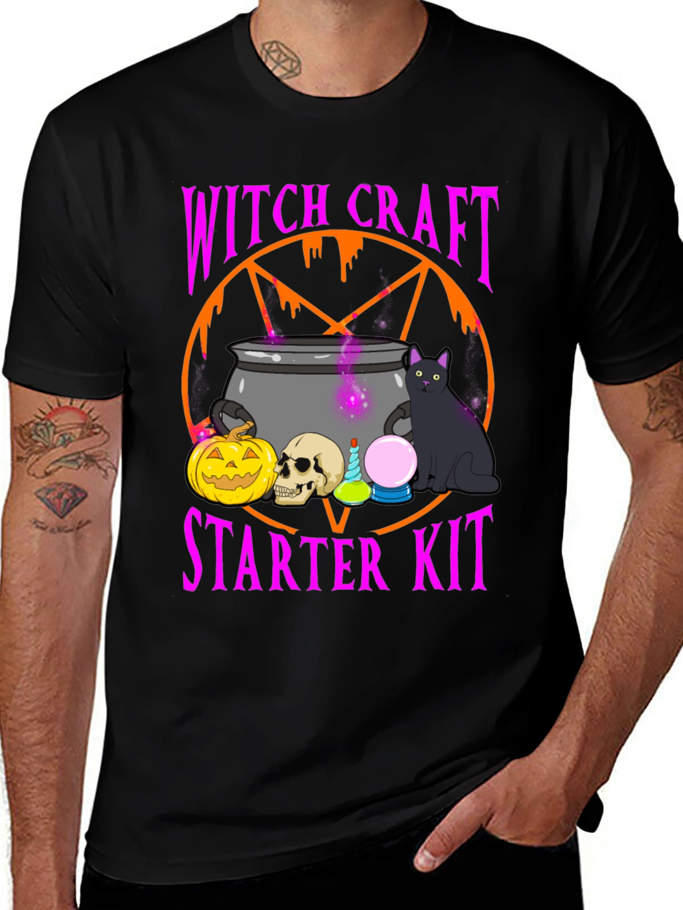 Witchcraft Starter Kit Black Graphic Tee