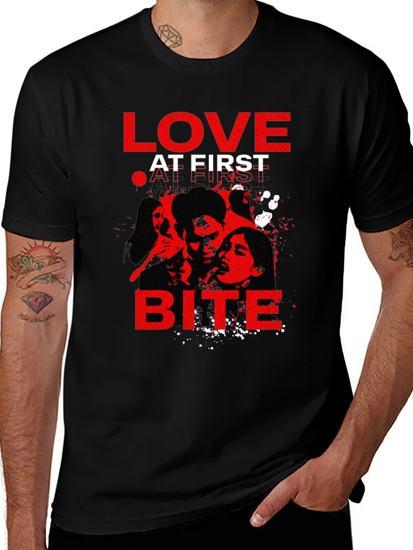 Variant 30 of Love at First Bite Graphic Tee - Vampire T-Shirt