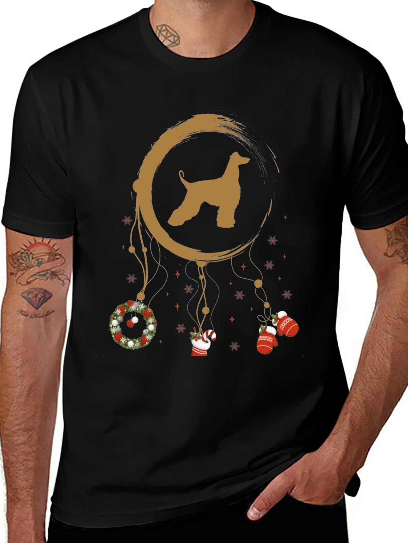 Dog Breed Christmas T-Shirt Holiday Gift