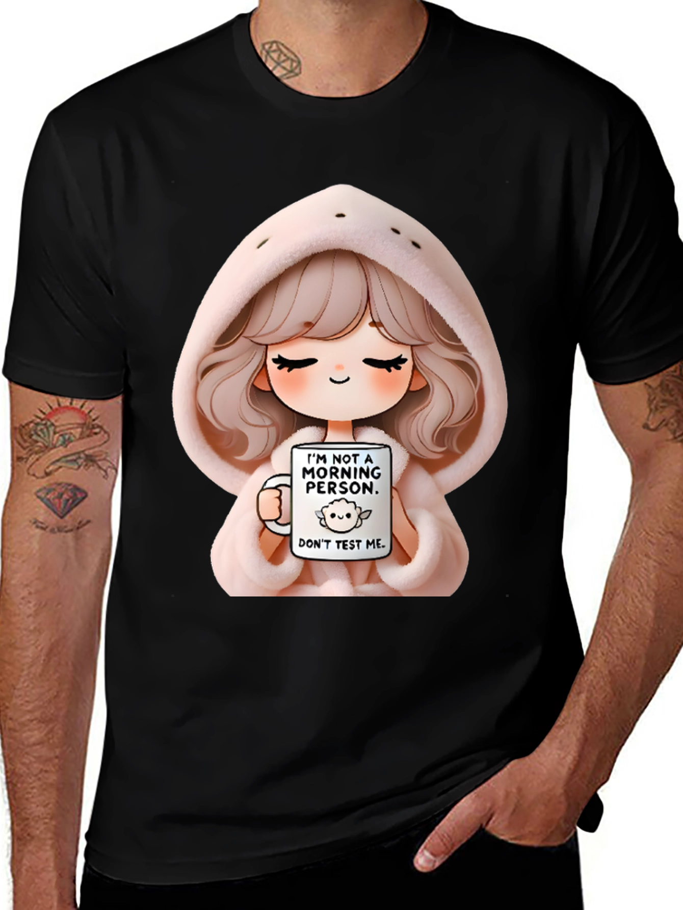 Not a Morning Person T-Shirt Cute Anime