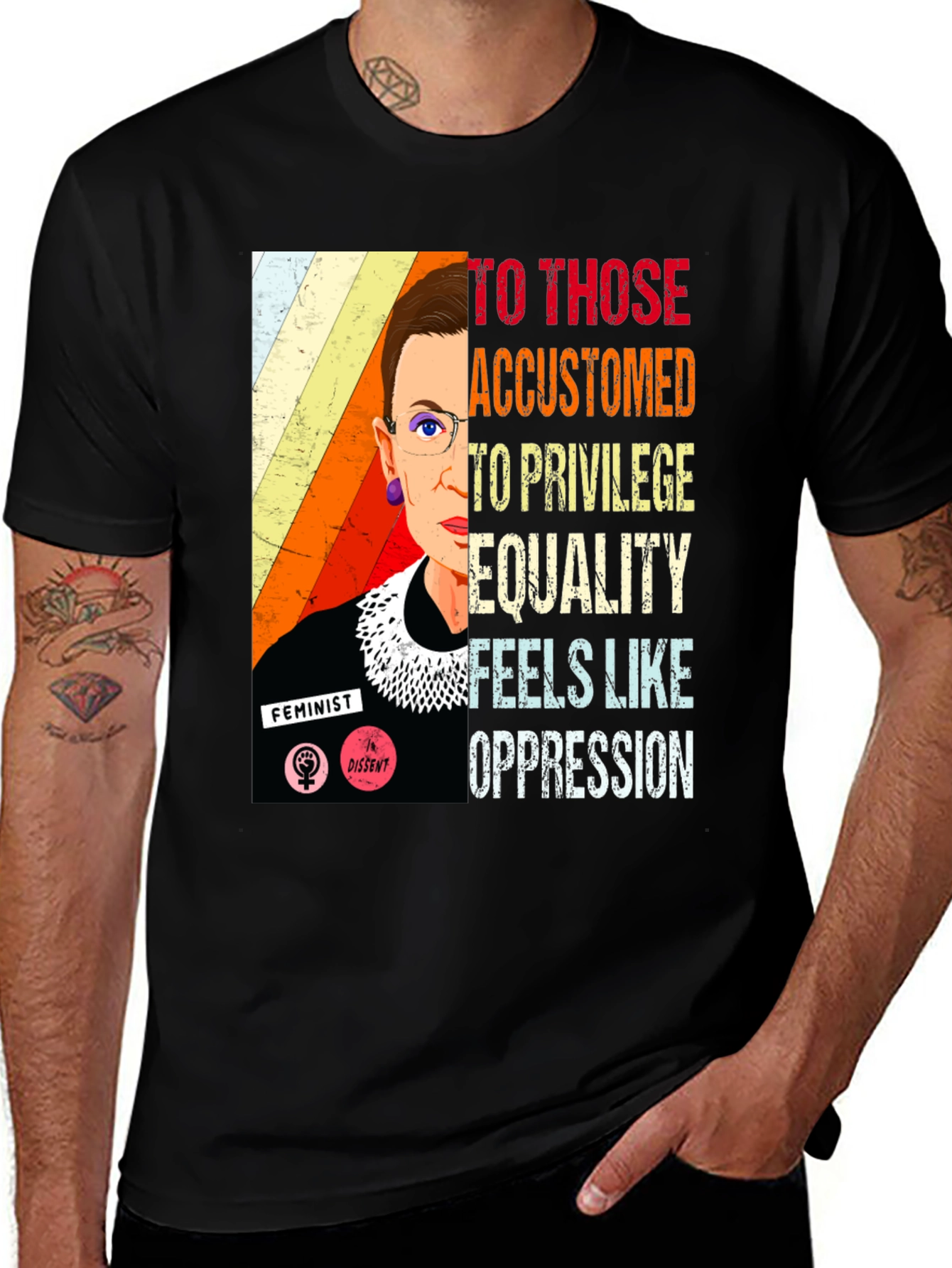 Variant 4 of Ruth Bader Ginsburg Quote T-Shirt Feminist Equality