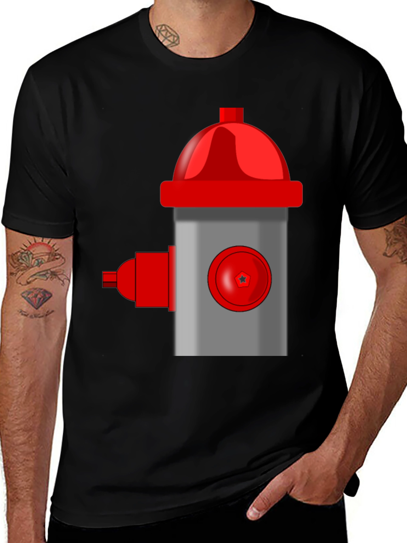 Variant 17 of Fire Hydrant Graphic Tee - Bold Statement