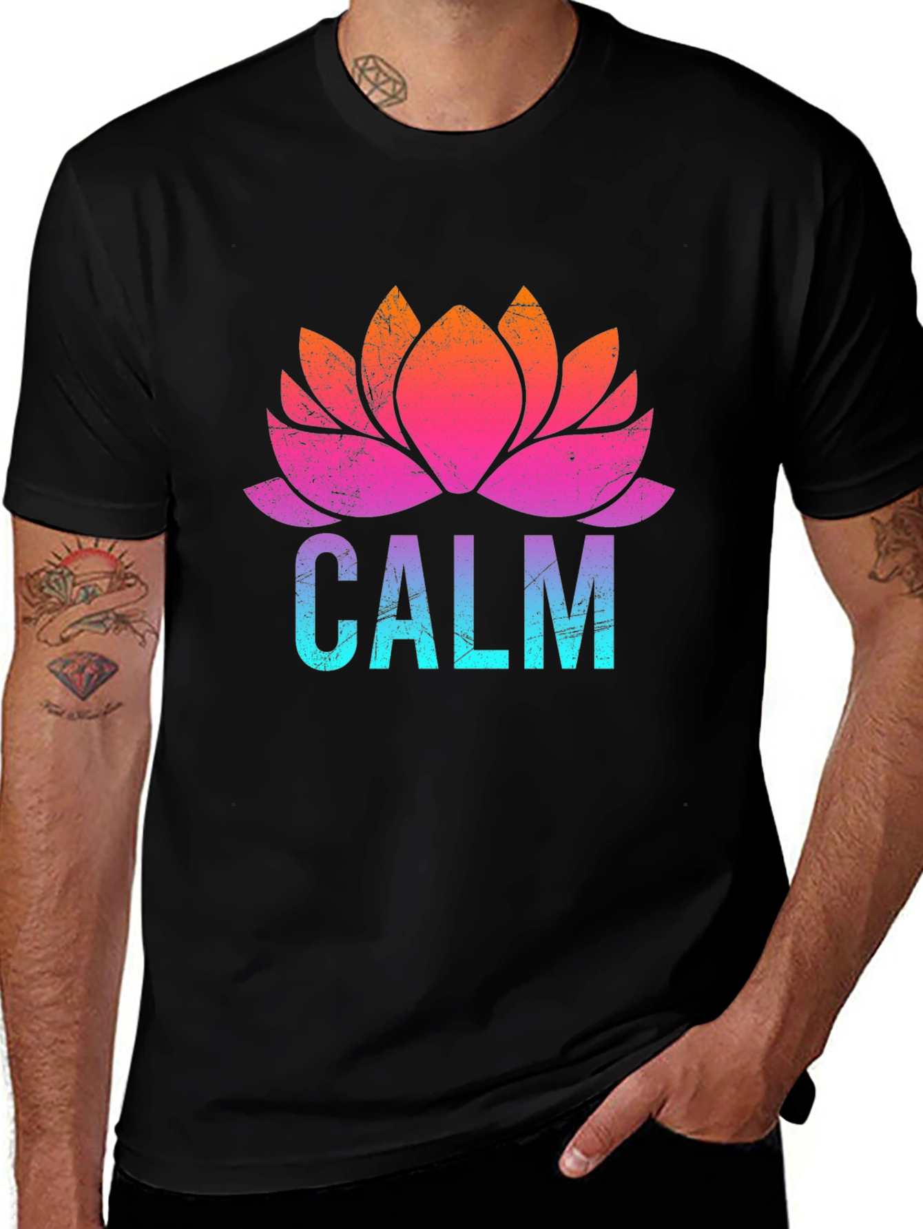 Variant 30 of Calm Lotus Flower Graphic T-Shirt