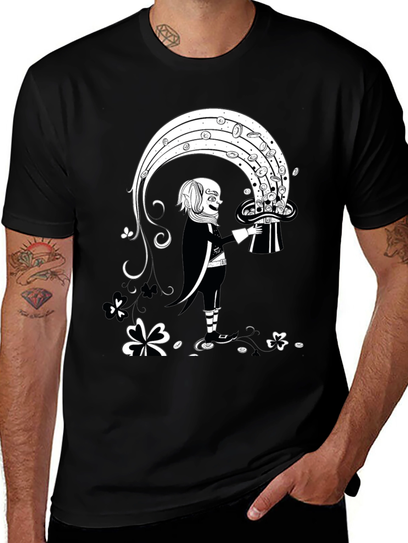 Lucky Magician Black T-Shirt