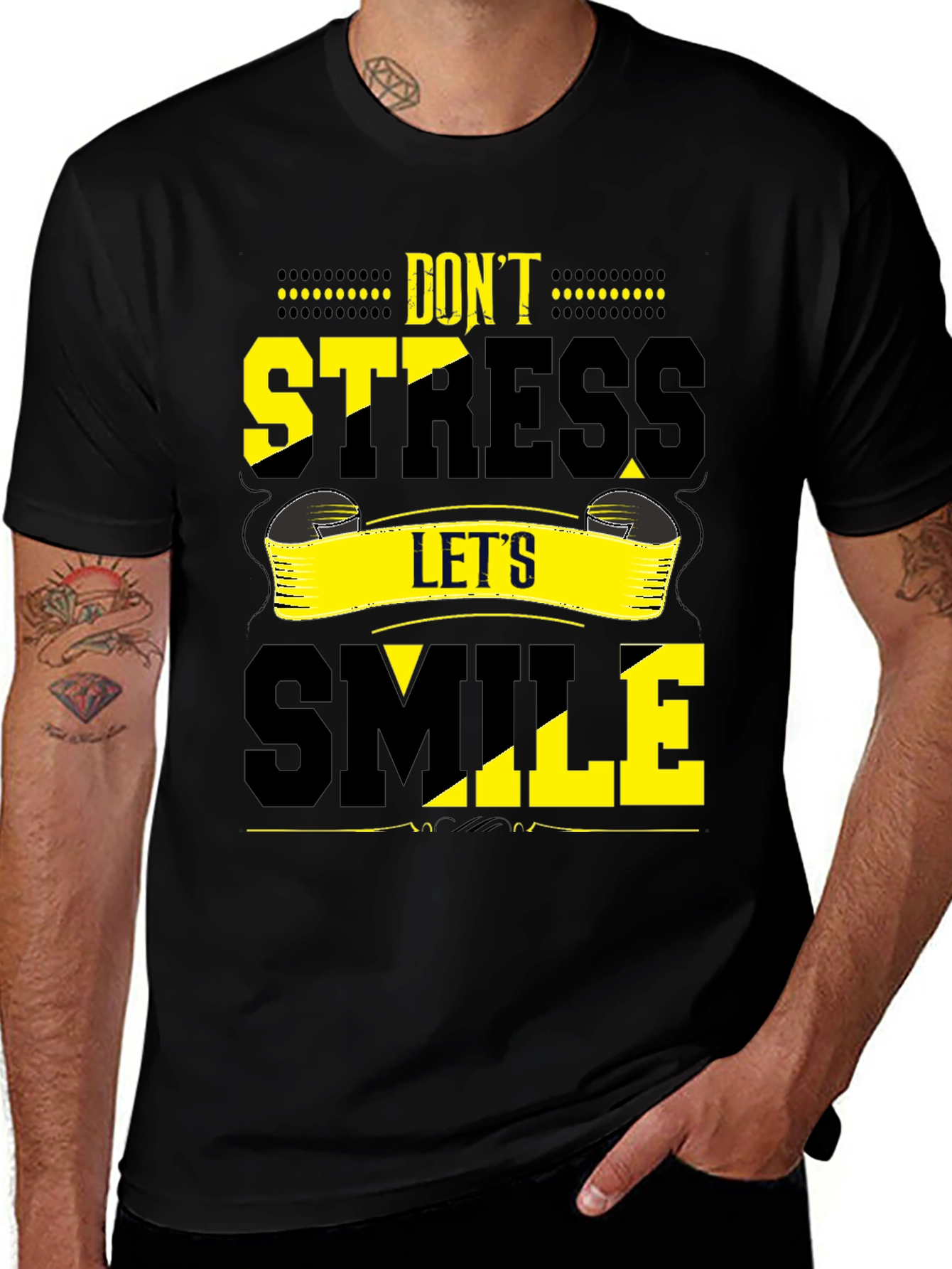 Variant 8 of Don't Stress Let's Smile Graphic Tee