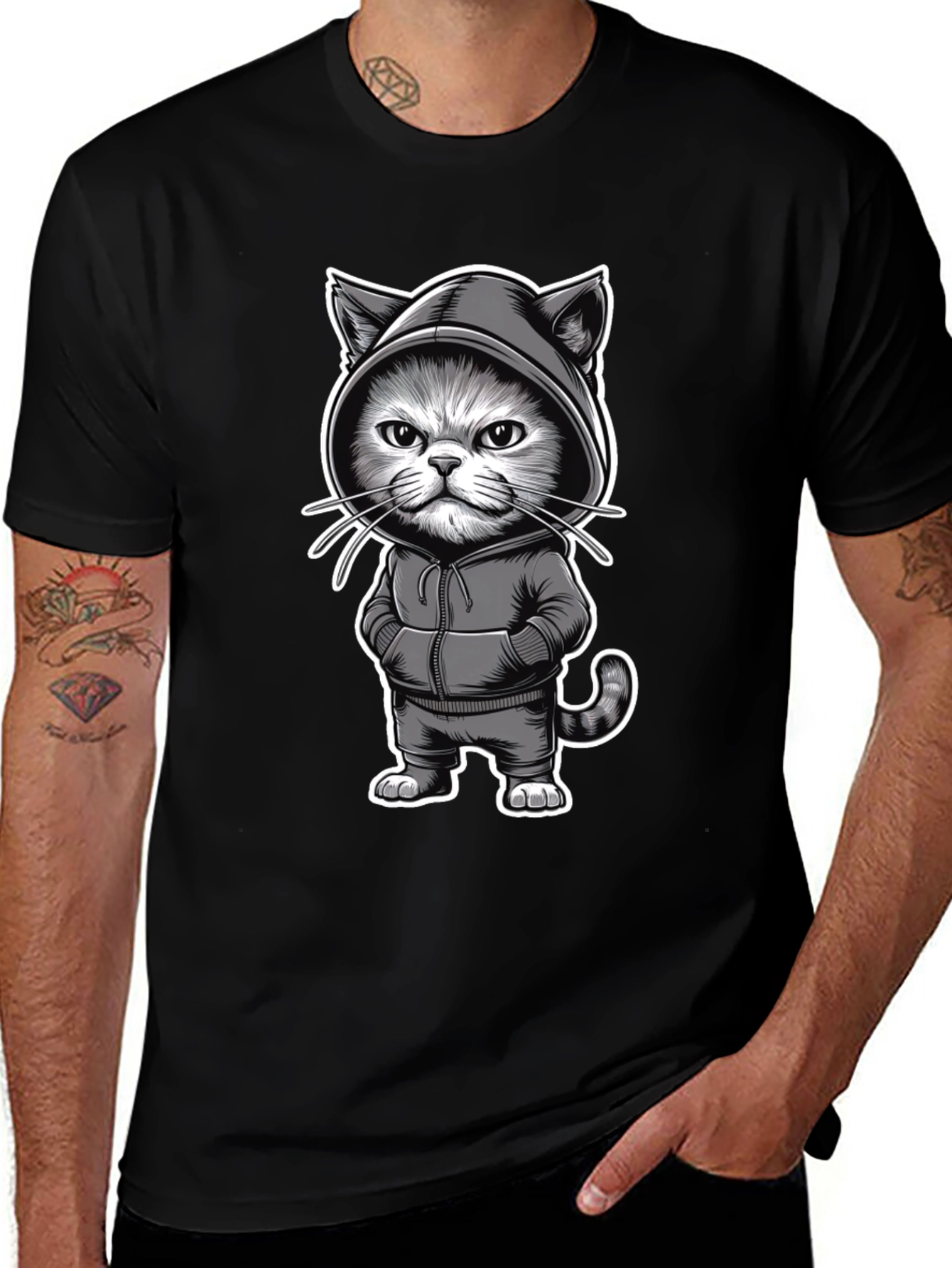 Variant 5 of Cool Cat Hoodie T-Shirt