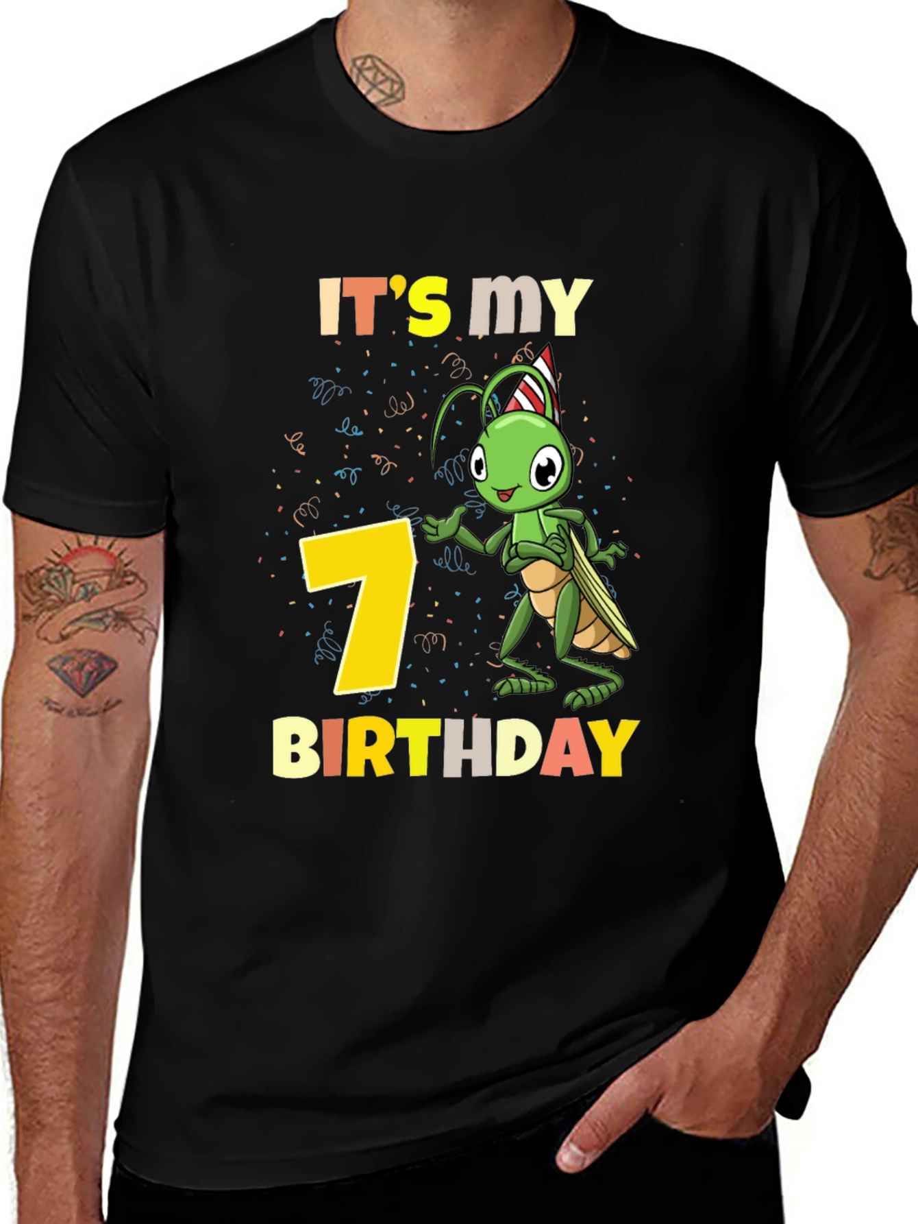 It's My 7th Birthday Grasshopper T-Shirt