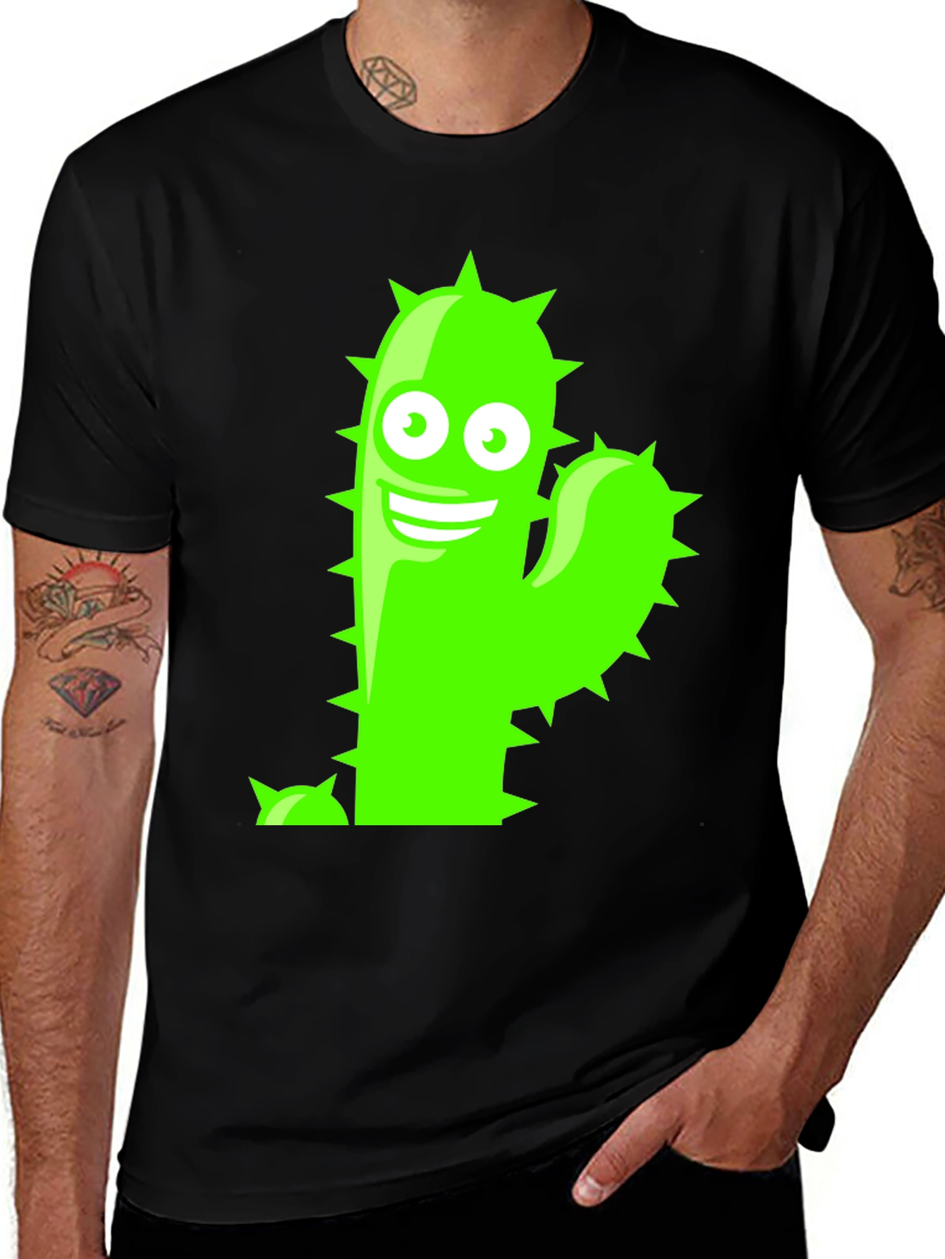 Variant 30 of Funny Cactus Graphic T-Shirt - Soft Cotton Tee