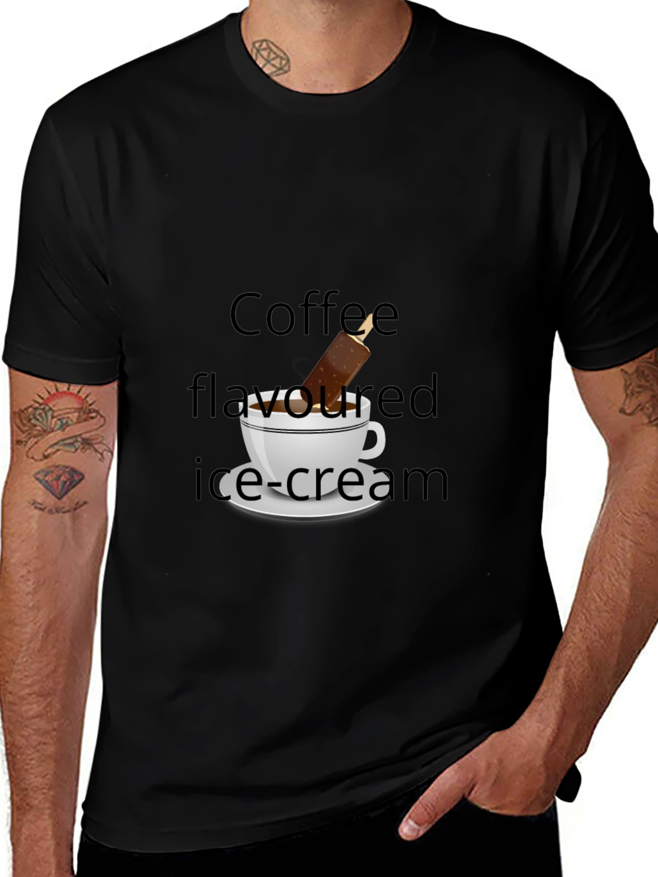 Variant 7 of Coffee Flavored Ice Cream T-Shirt