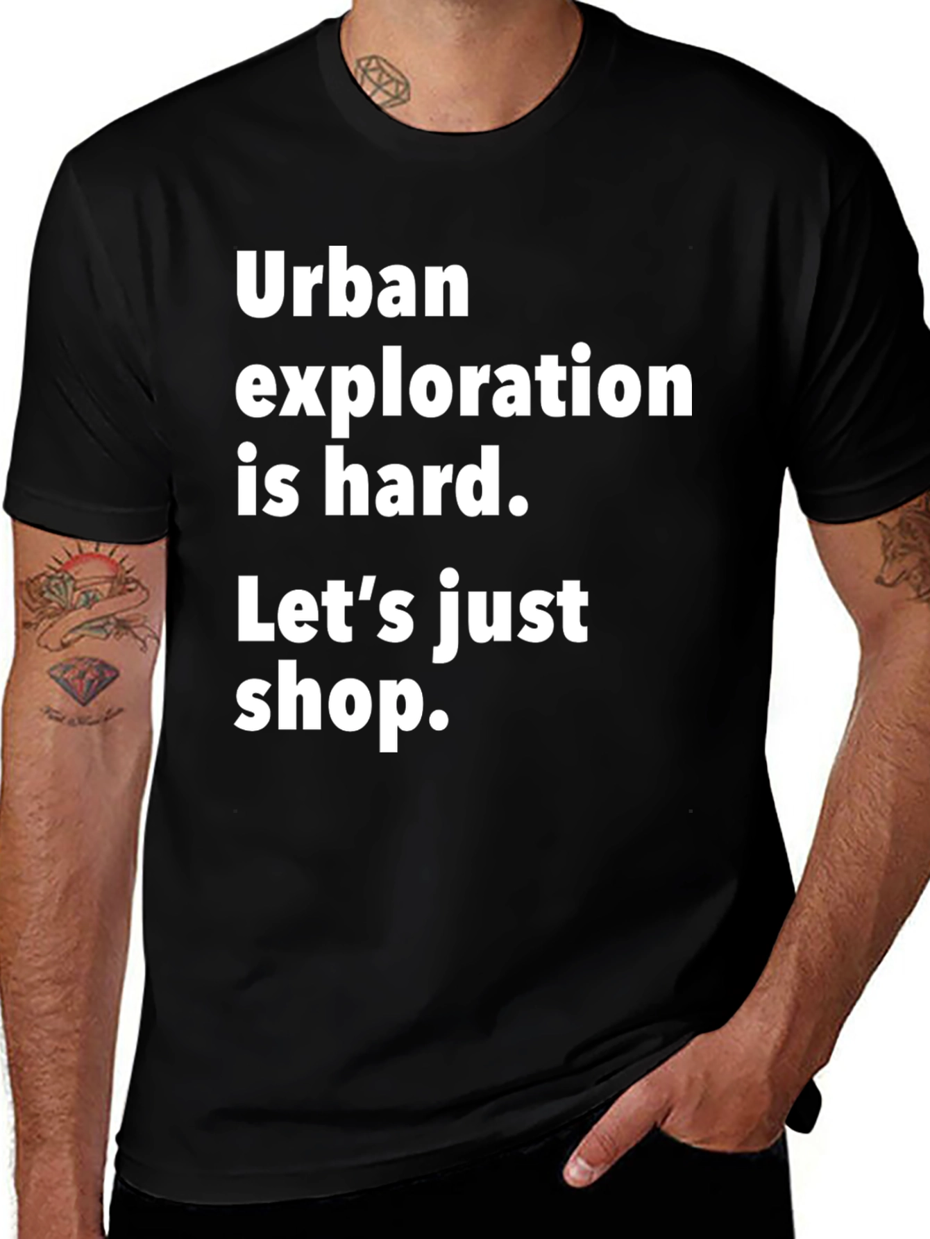 Variant 7 of Urban Exploration Humor T-Shirt - Shop Instead!