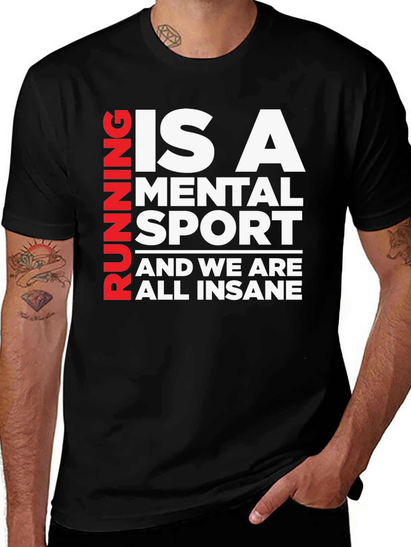 Variant 19 of Running Is A Mental Sport T-Shirt