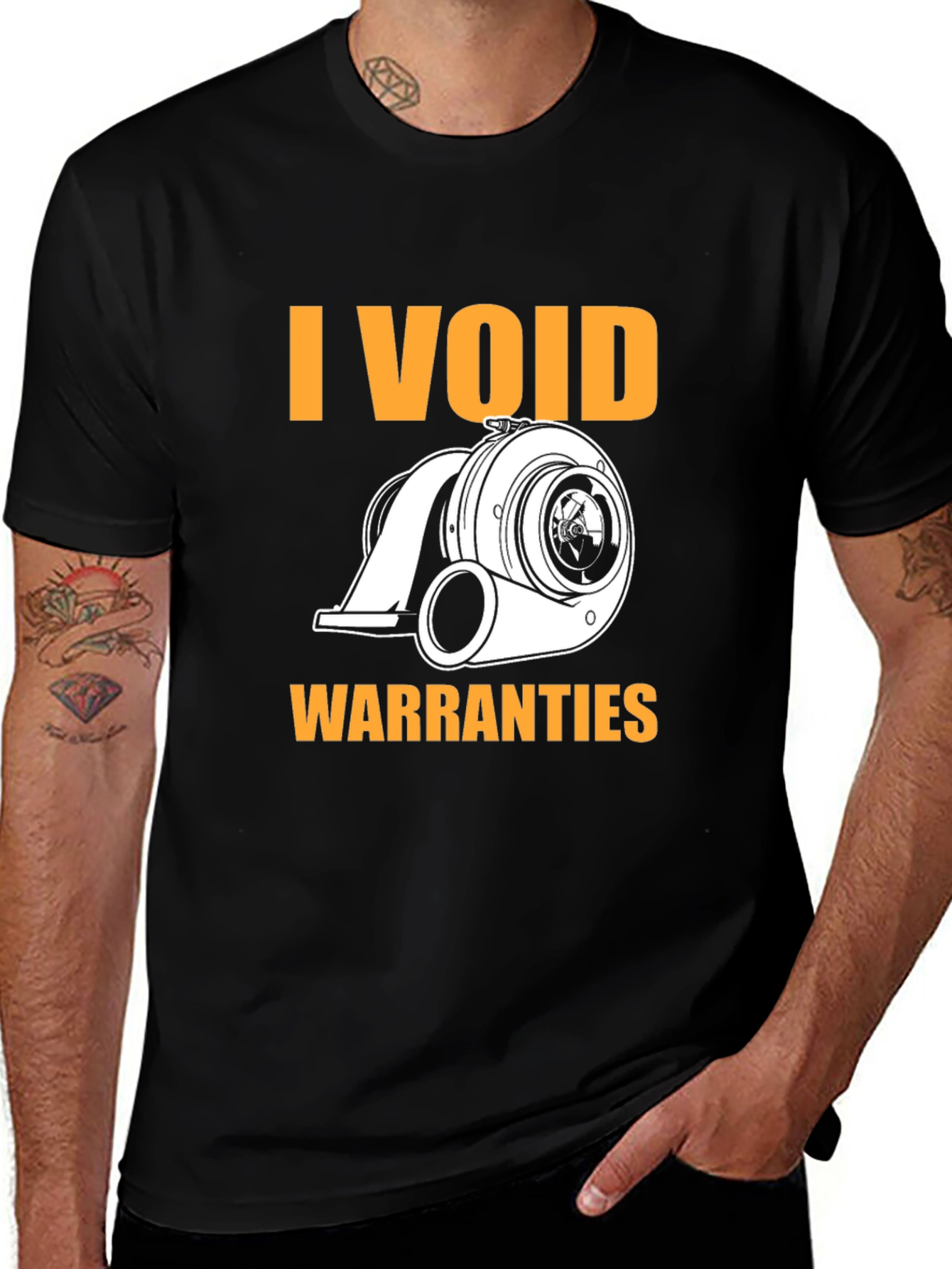 Variant 30 of I Void Warranties Turbo T-Shirt - Automotive Enthusiast Apparel