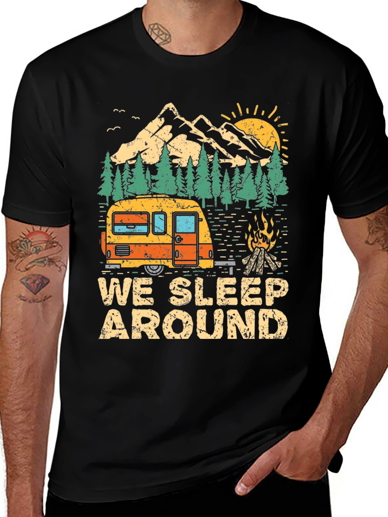 Variant 24 of We Sleep Around Camping T-Shirt