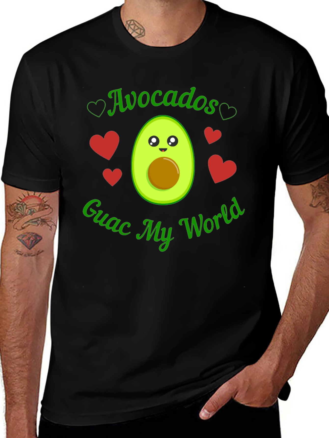 Variant 17 of Avocados Guac My World Black T-Shirt