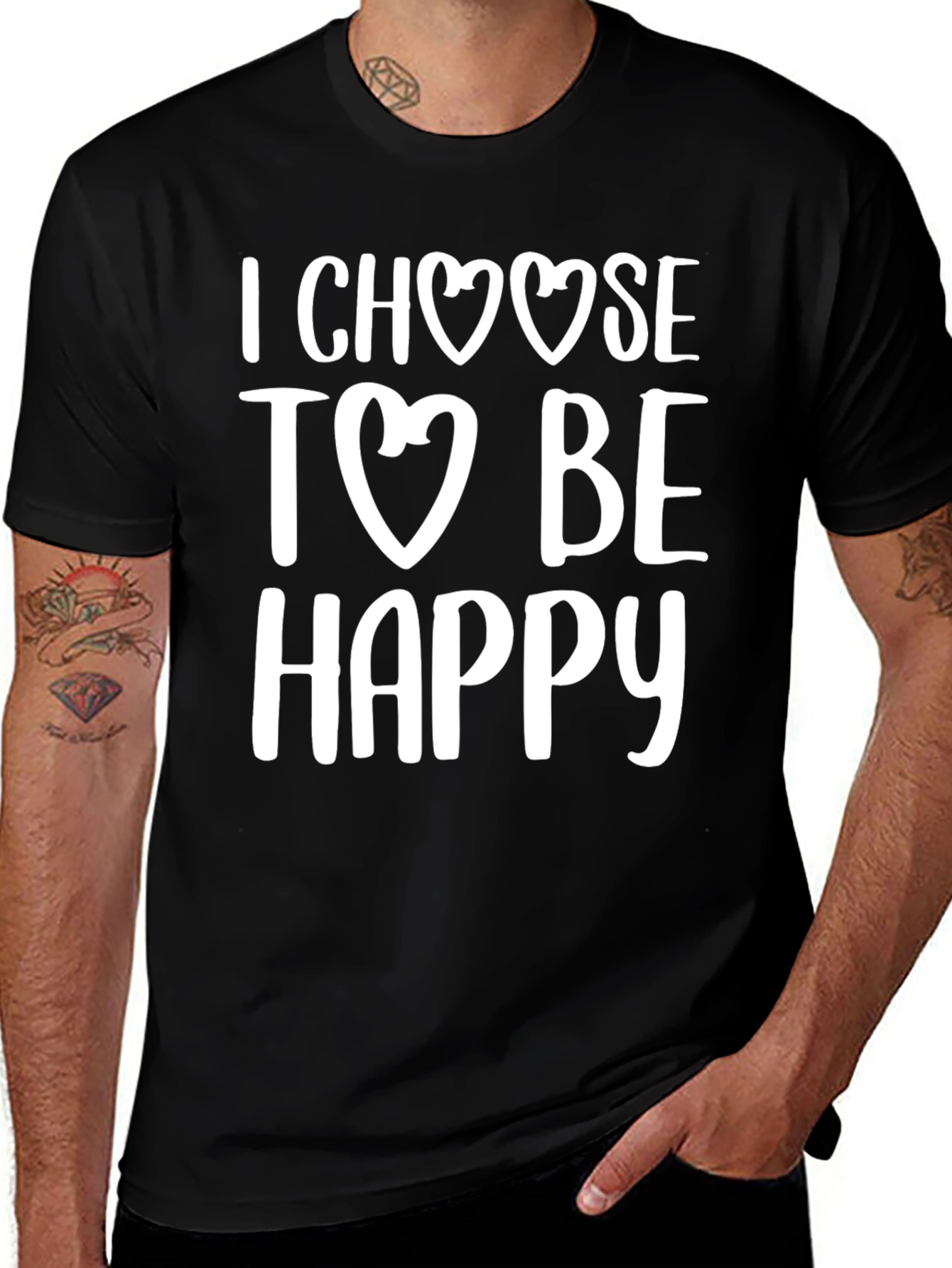 Variant 10 of I Choose to Be Happy Graphic T-Shirt
