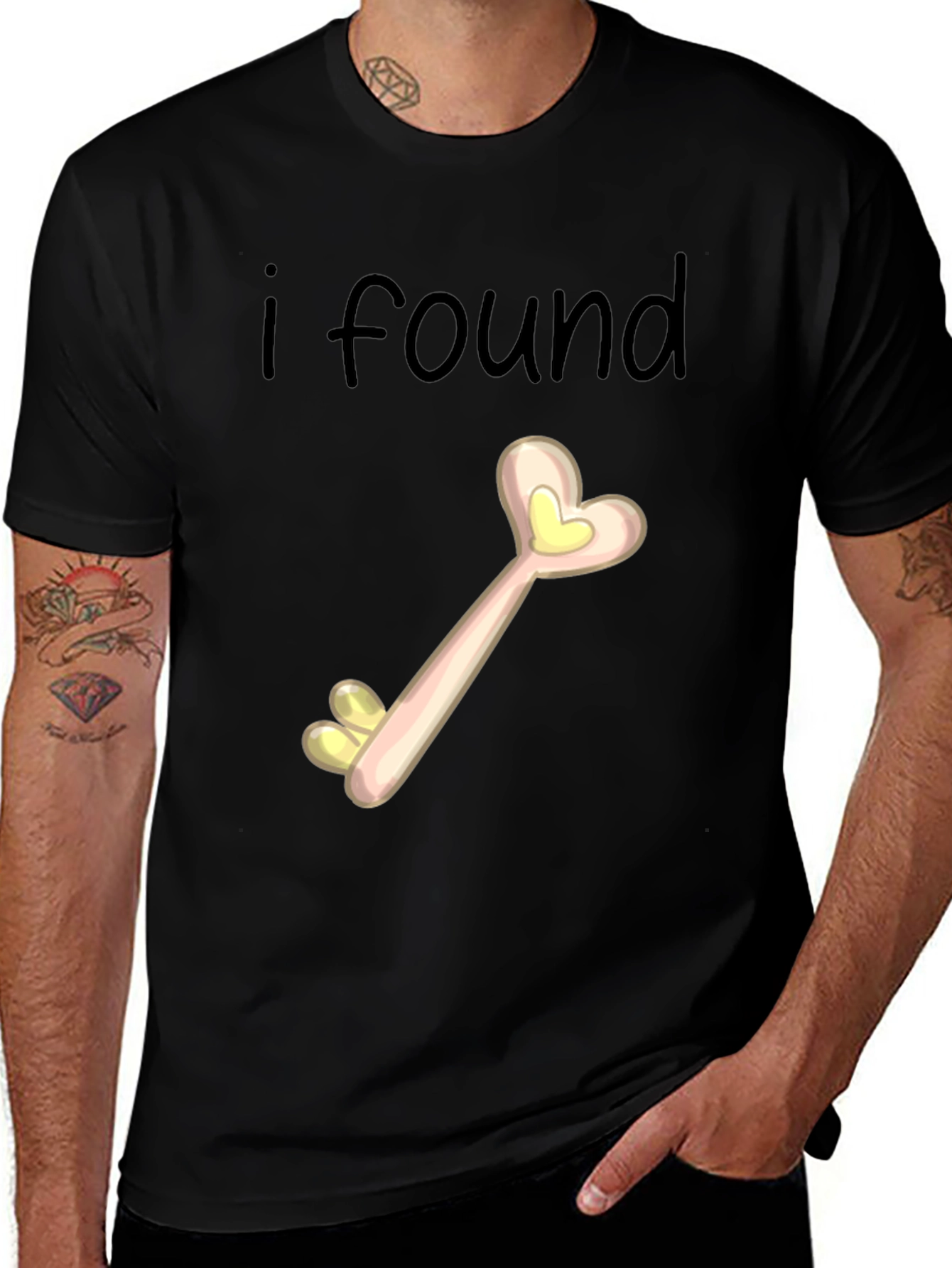 I Found My Key Heart T-Shirt Novelty Tee