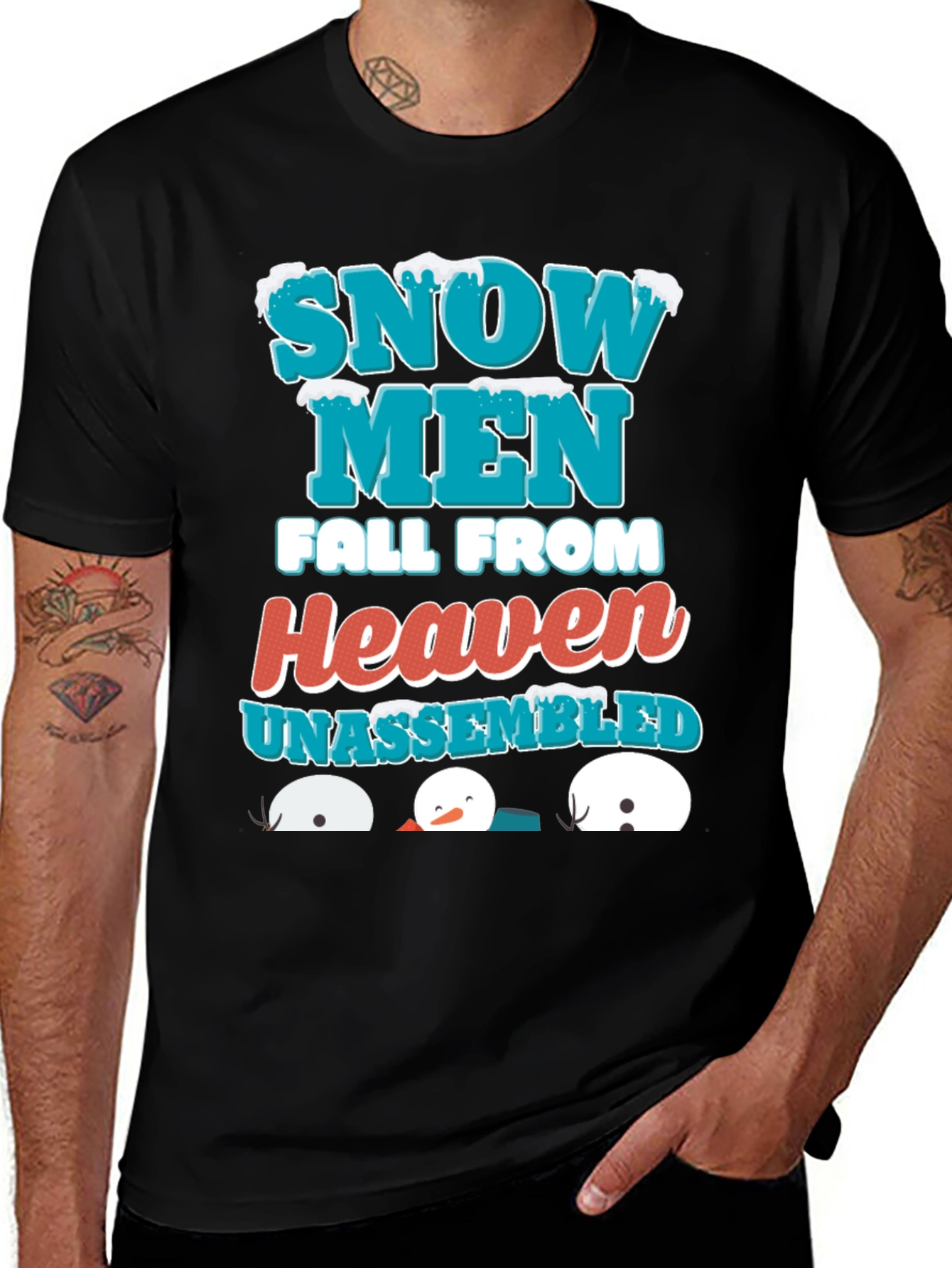 Variant 26 of Snowmen Fall From Heaven Unassembled T-Shirt