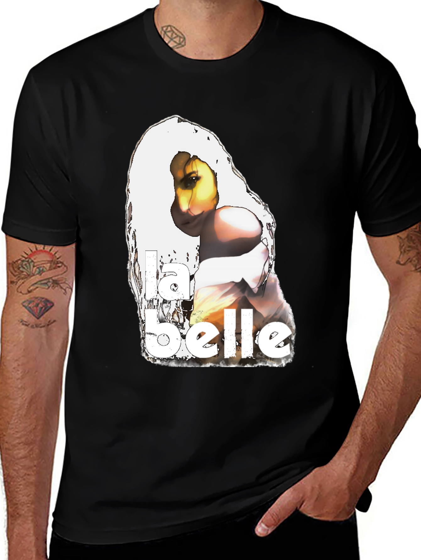 Variant 24 of La Belle Graphic Tee - Classic Black T-Shirt