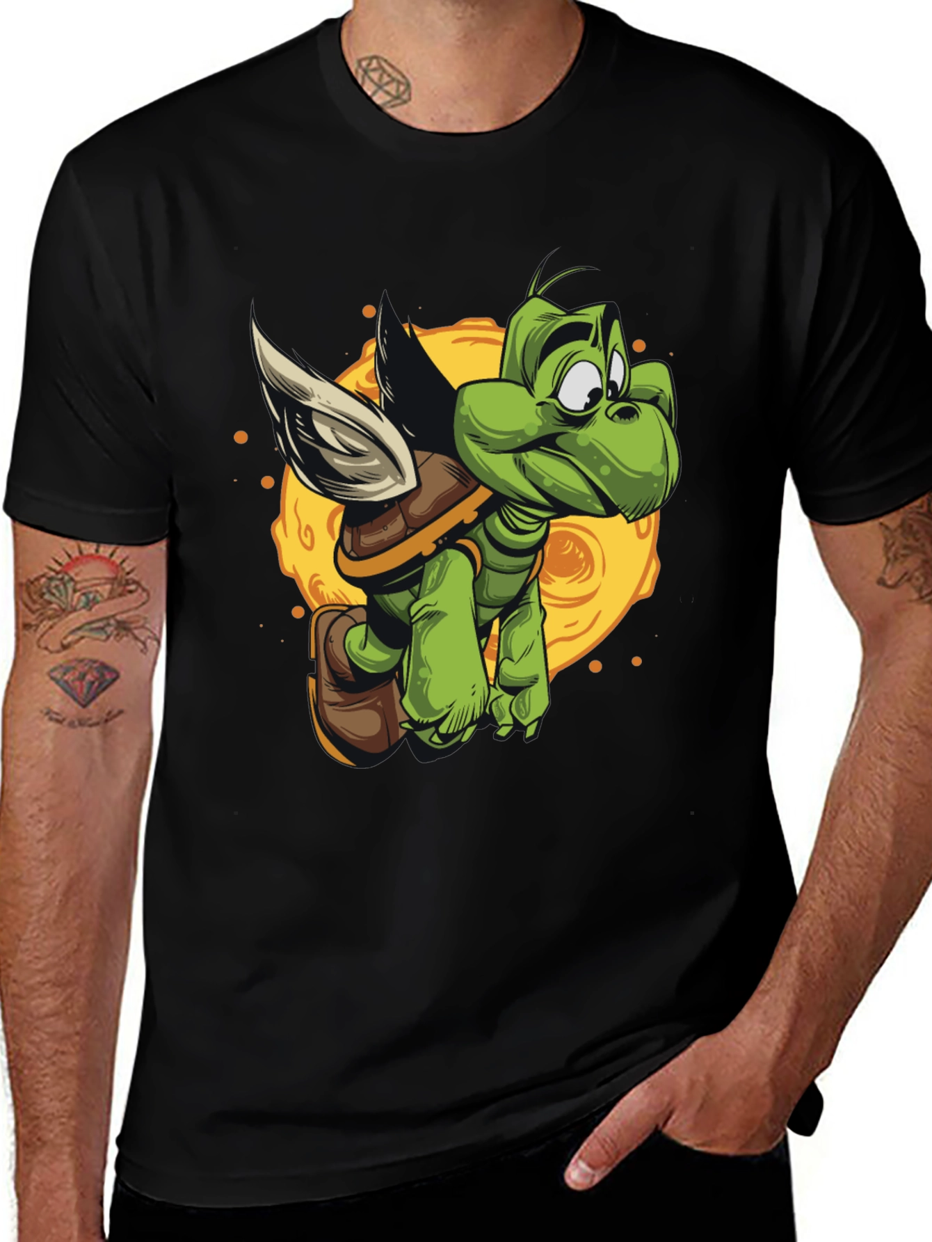Variant 13 of Flying Turtle Graphic T-Shirt