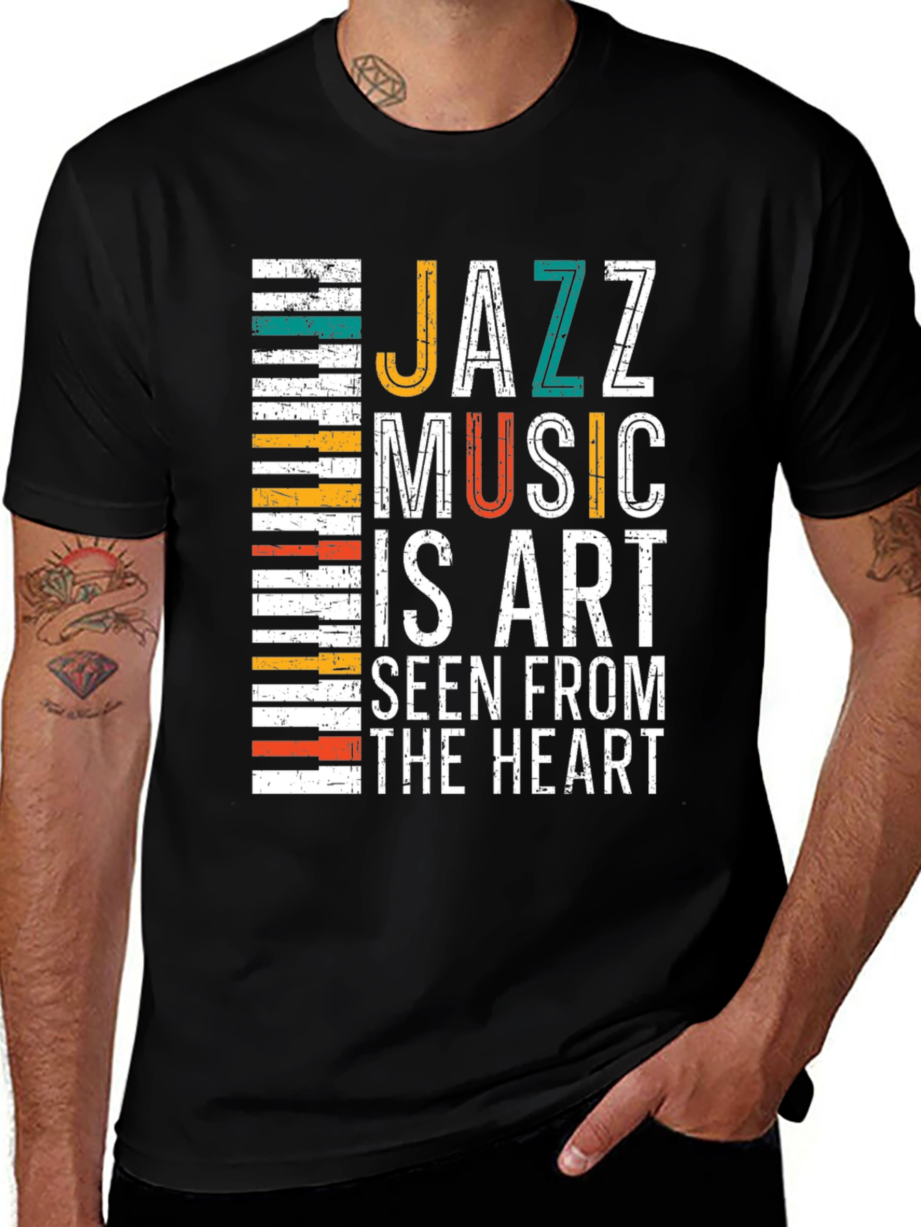 Variant 4 of Jazz Music Art T-Shirt