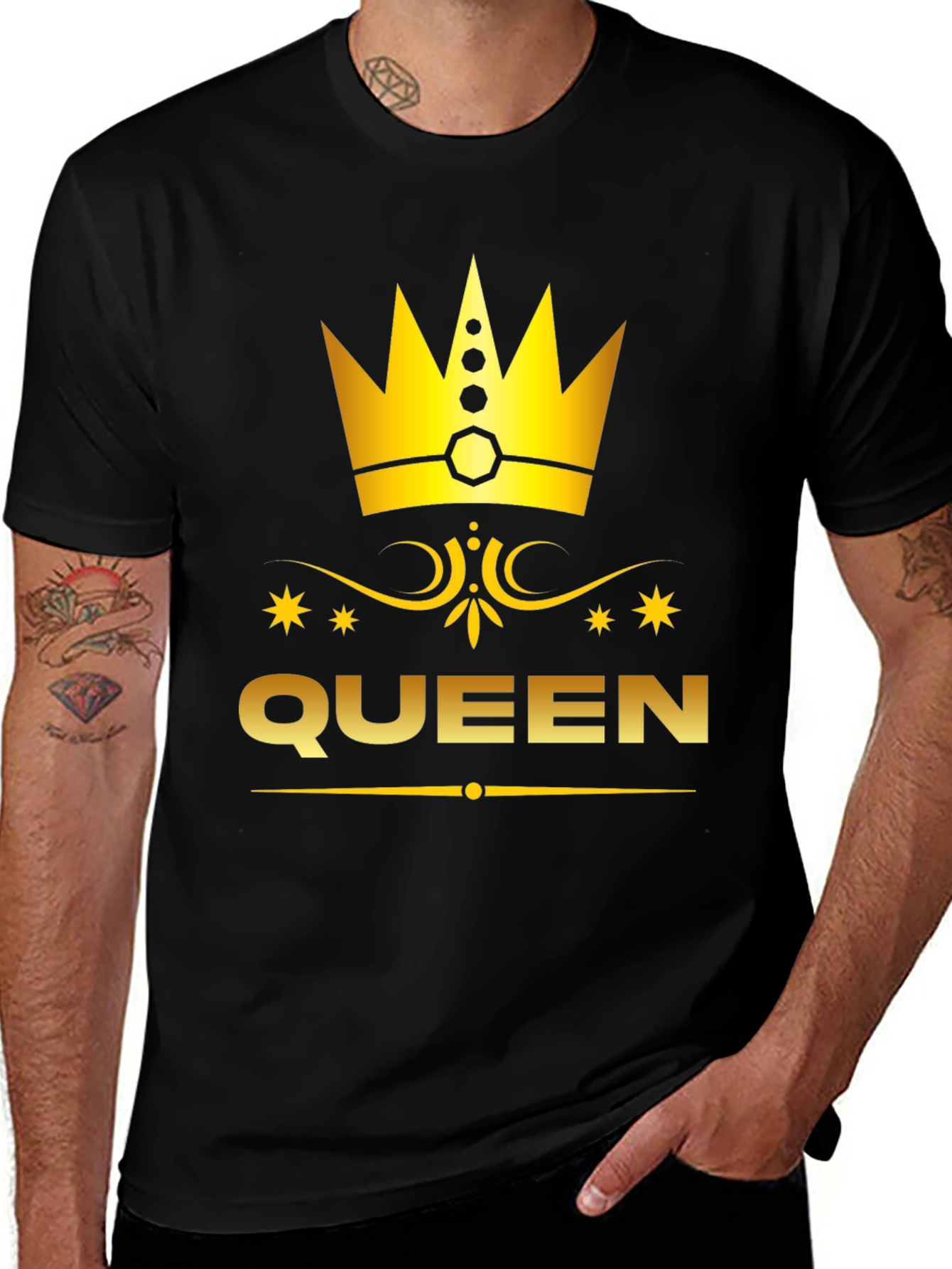 Variant 7 of Queen Graphic Print Tee - Royal Style