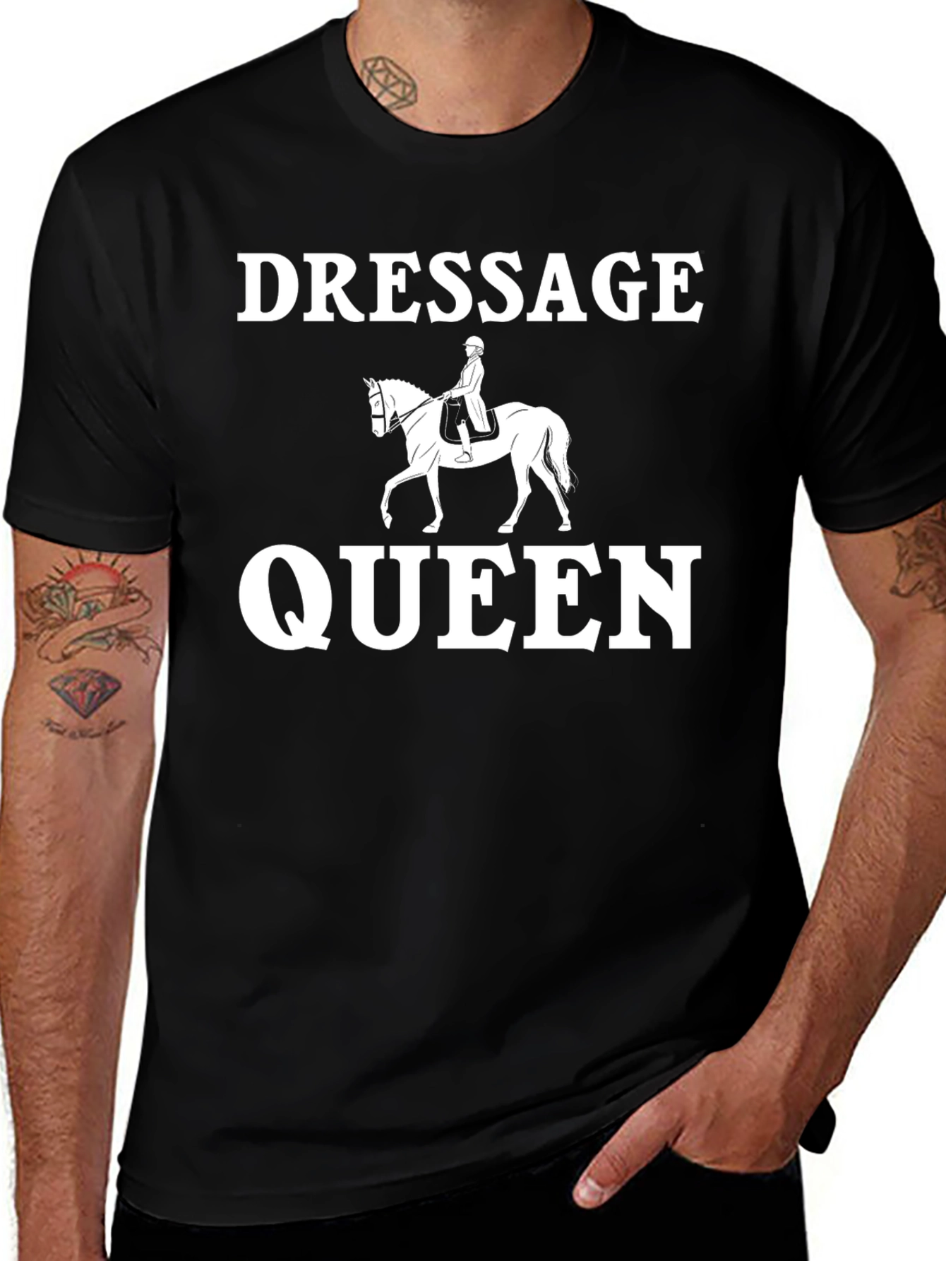 Variant 7 of Dressage Queen Graphic Tee